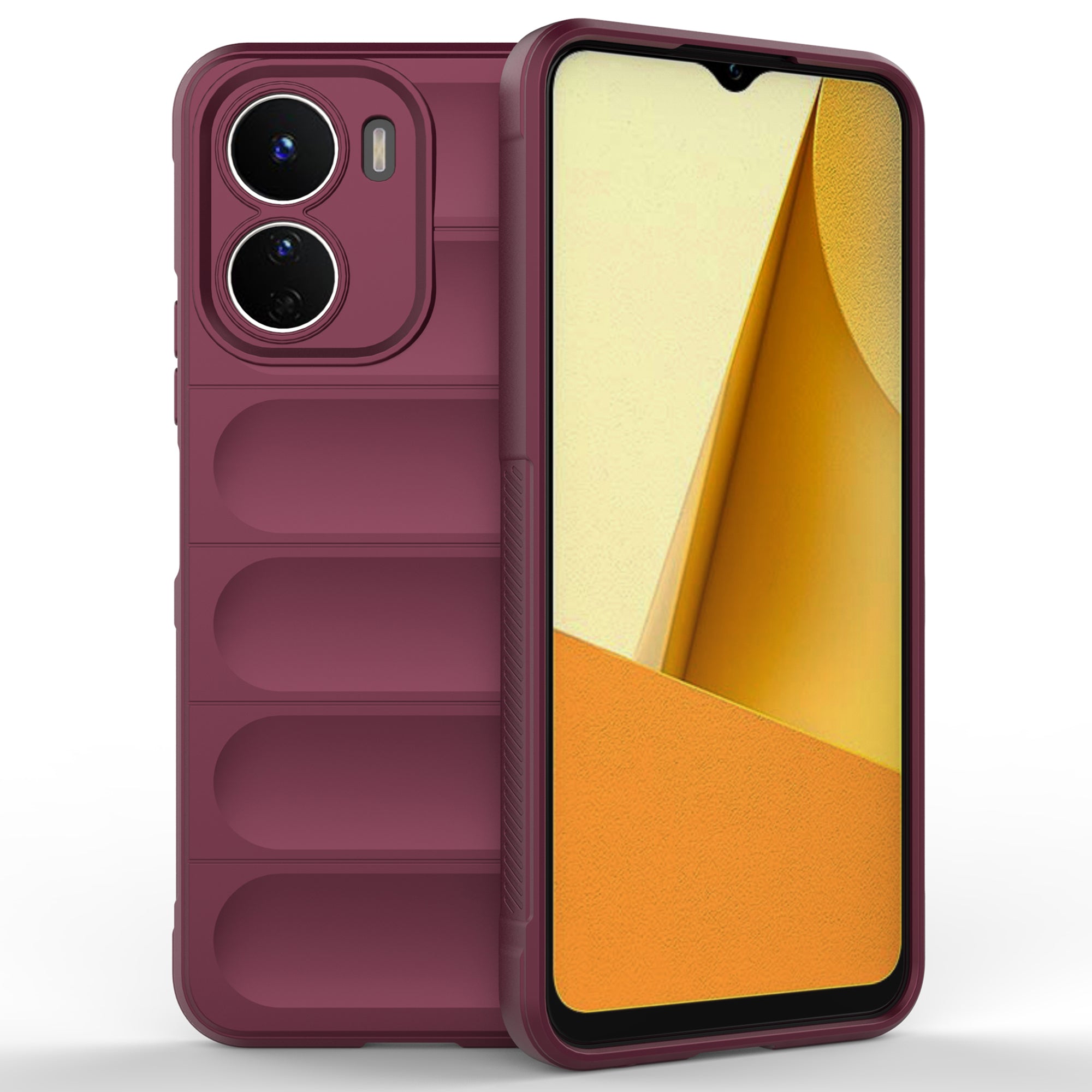 Til vivo Y16 4G kollisionsbestandigt blødt TPU-mobiltelefoncover Skridsikret robust telefoncover