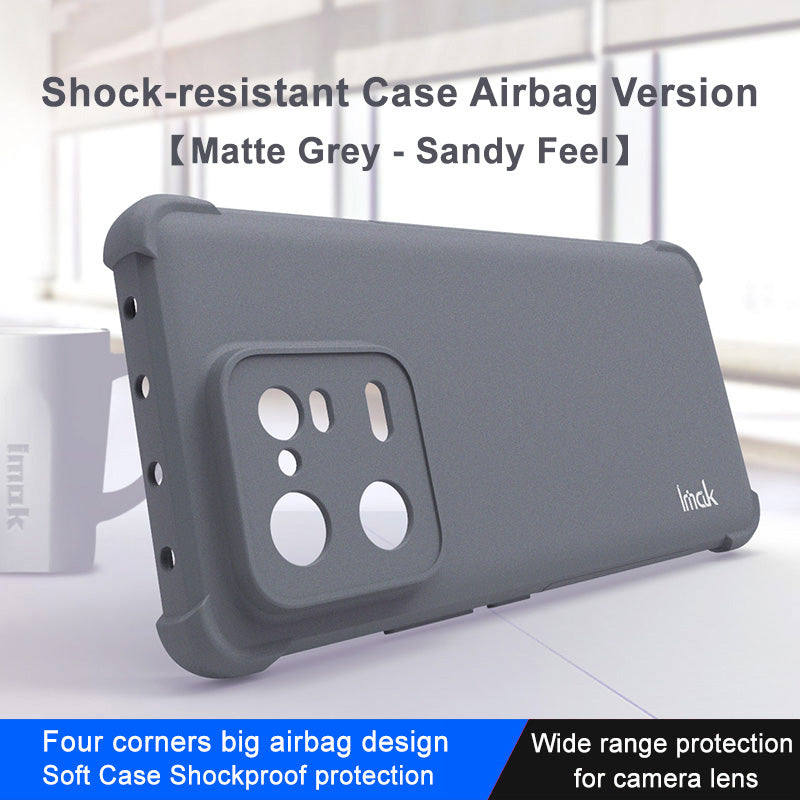 IMAK For Xiaomi 13 Pro 5G Four Corners Airbag Drop-proof Case Matte Soft TPU Phone Back Cover