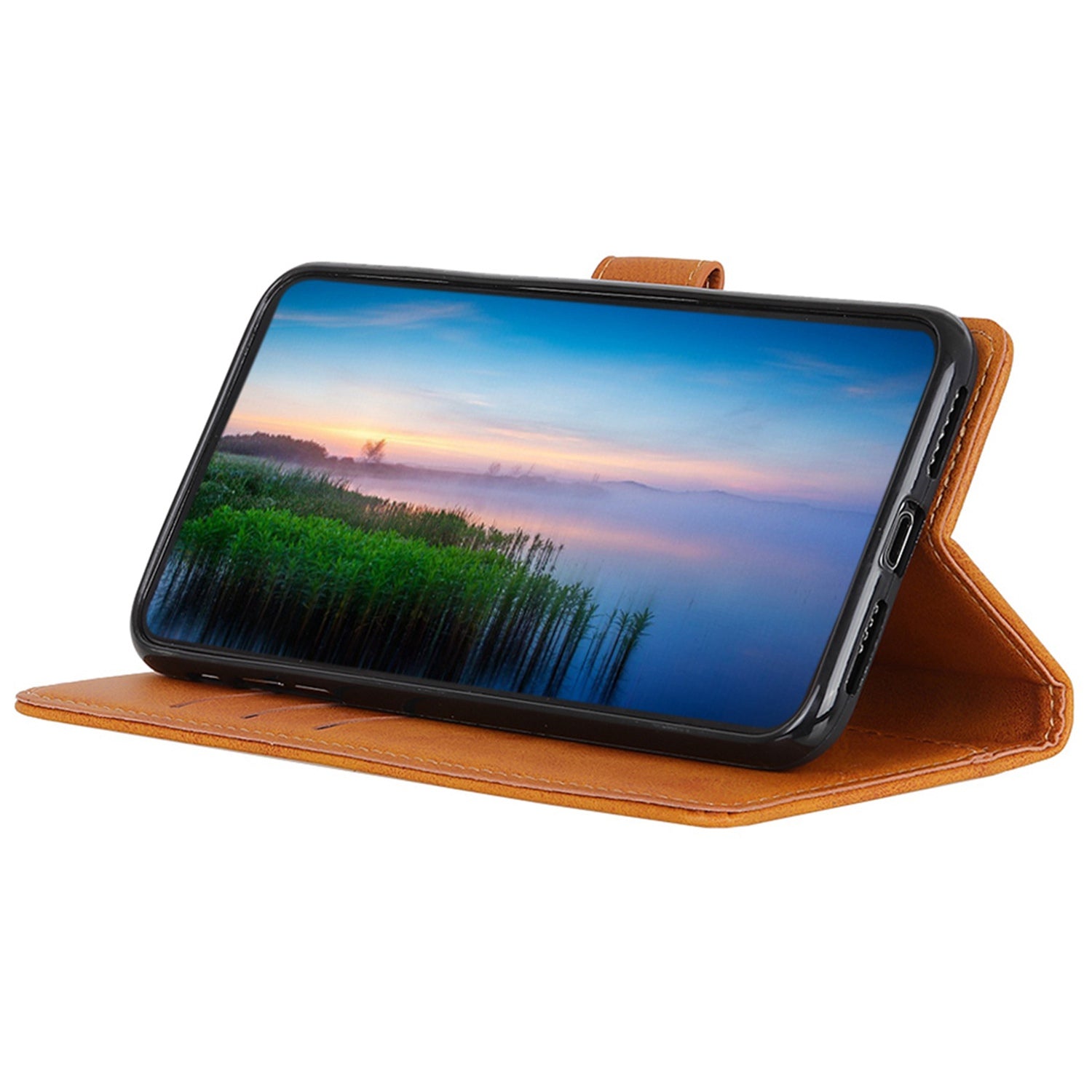 For Xiaomi 13 5G Anti-Scratch Cowhide Texture Wallet Stand PU Leather Phone Case Magnetic Clasp Phone Cover