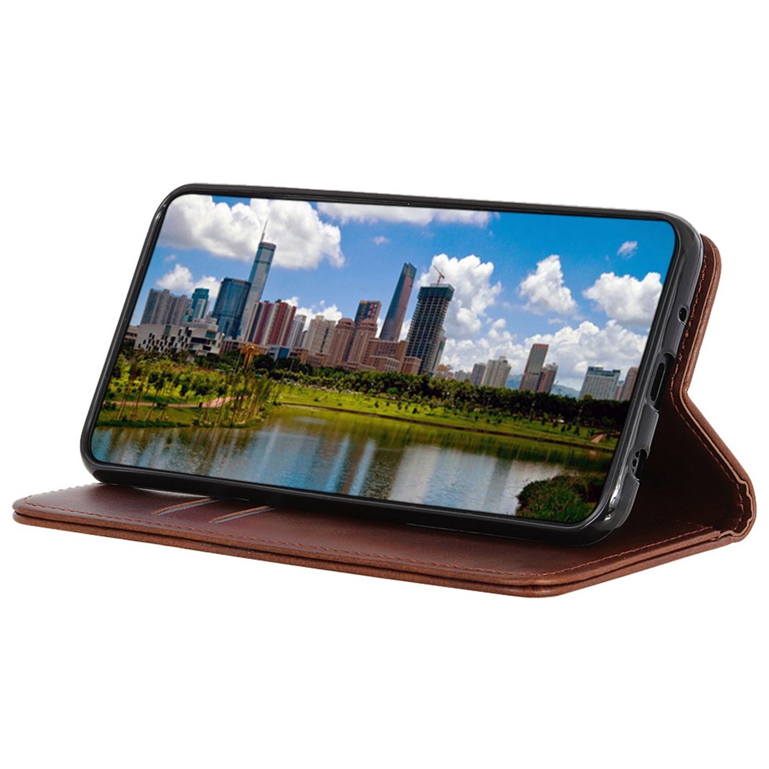 For Xiaomi 13 5G Strong Magnetic Auto Closing Mobile Phone Stand Case Split Leather Drop-proof Cover Wallet