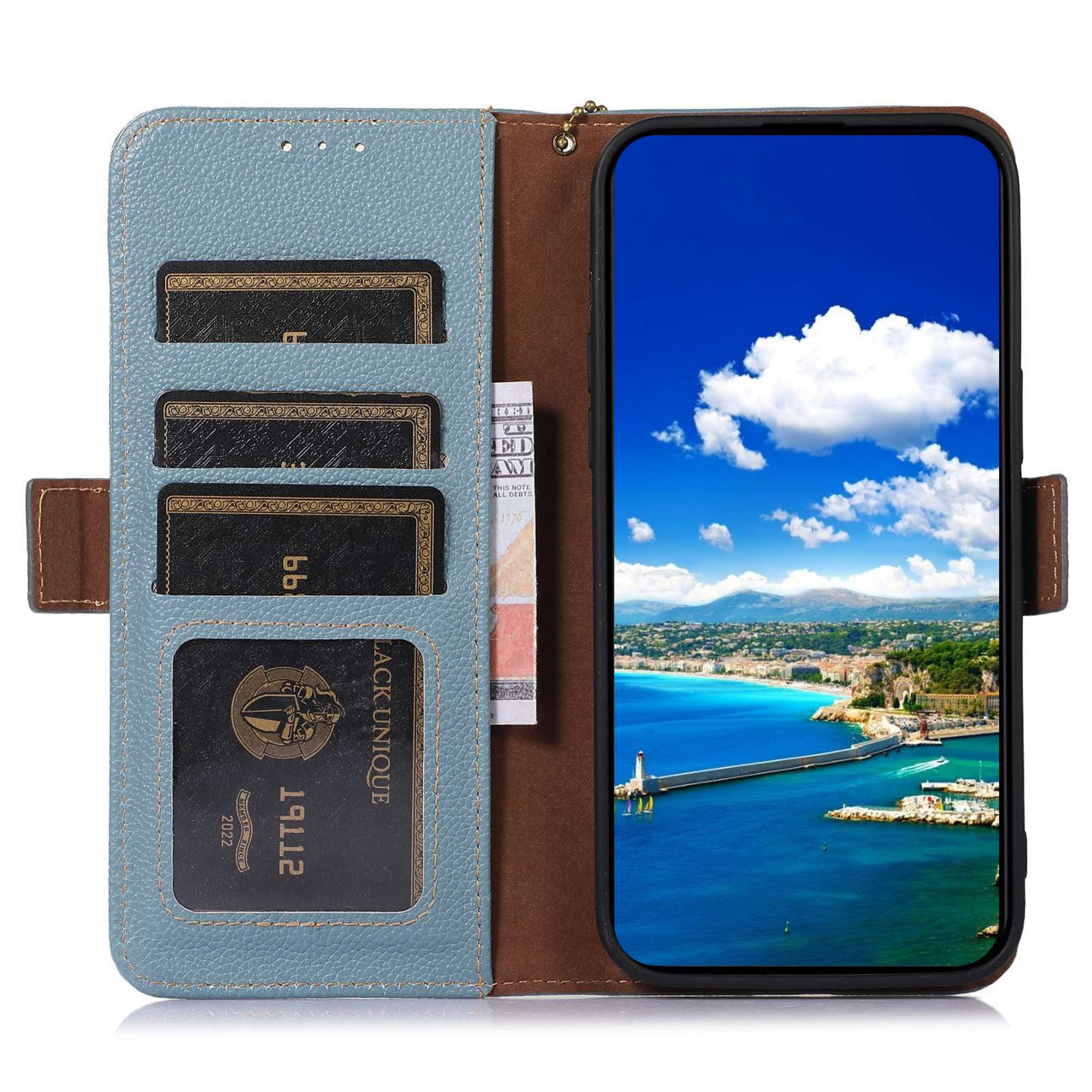 For Xiaomi 13 Pro 5G Shockproof Genuine Leather Phone Case Side Magnetic Closure Phone Shell RFID Blocking Wallet Phone Stand Cover