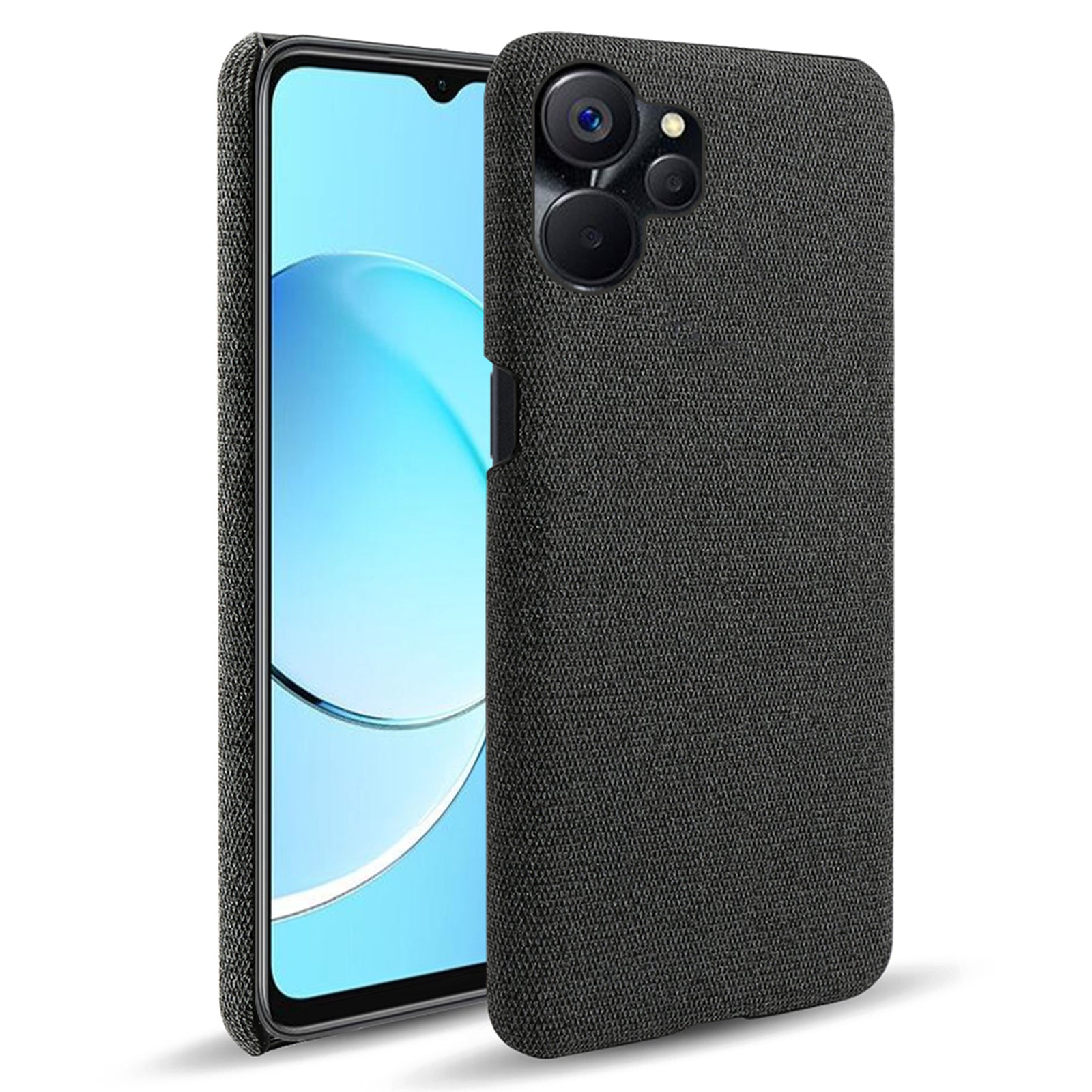 For Realme 9i 5G 10 5G Drop-proof Protective Smartphone Case Solid Color Hard PC Cloth Phone Cover