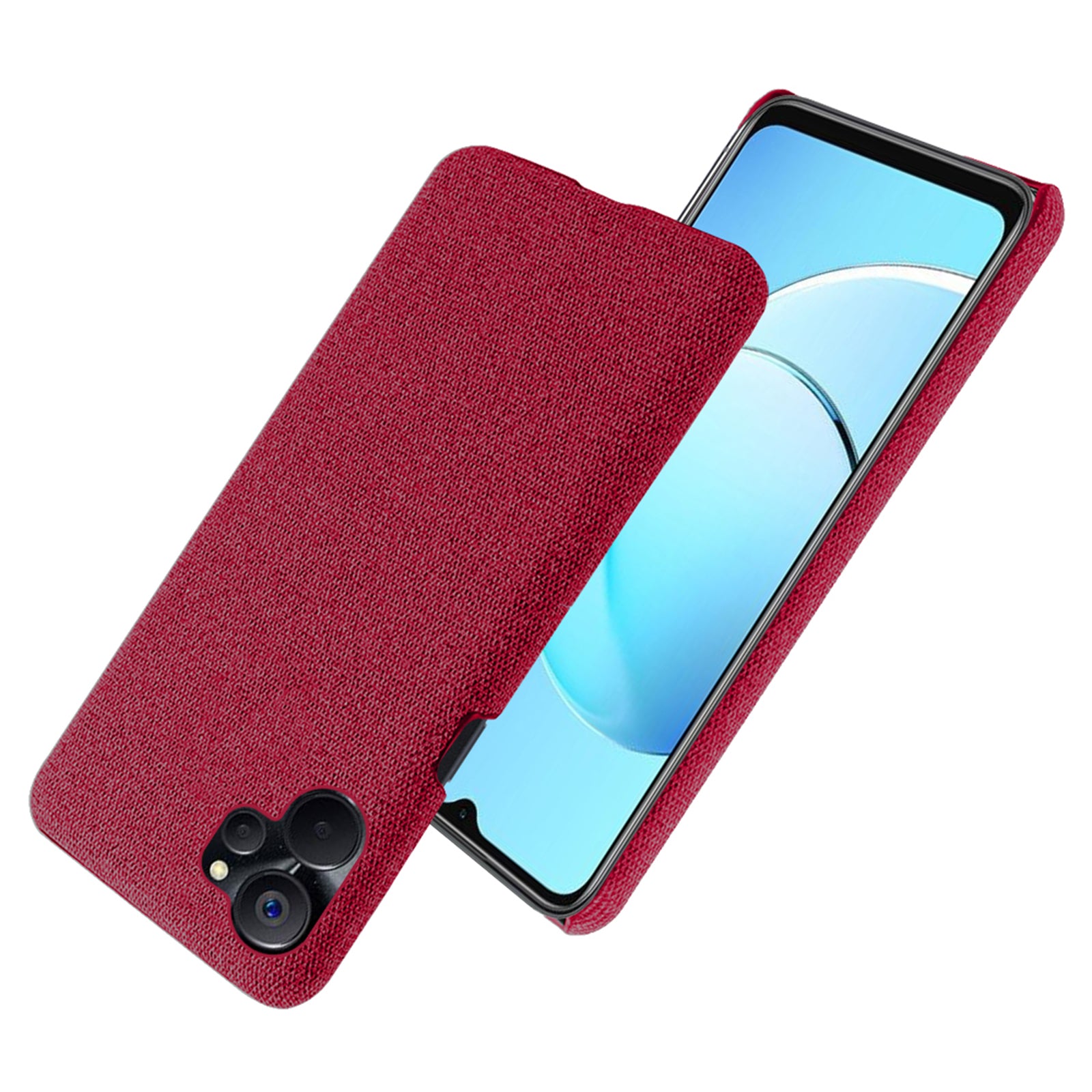 For Realme 9i 5G 10 5G Drop-proof Protective Smartphone Case Solid Color Hard PC Cloth Phone Cover