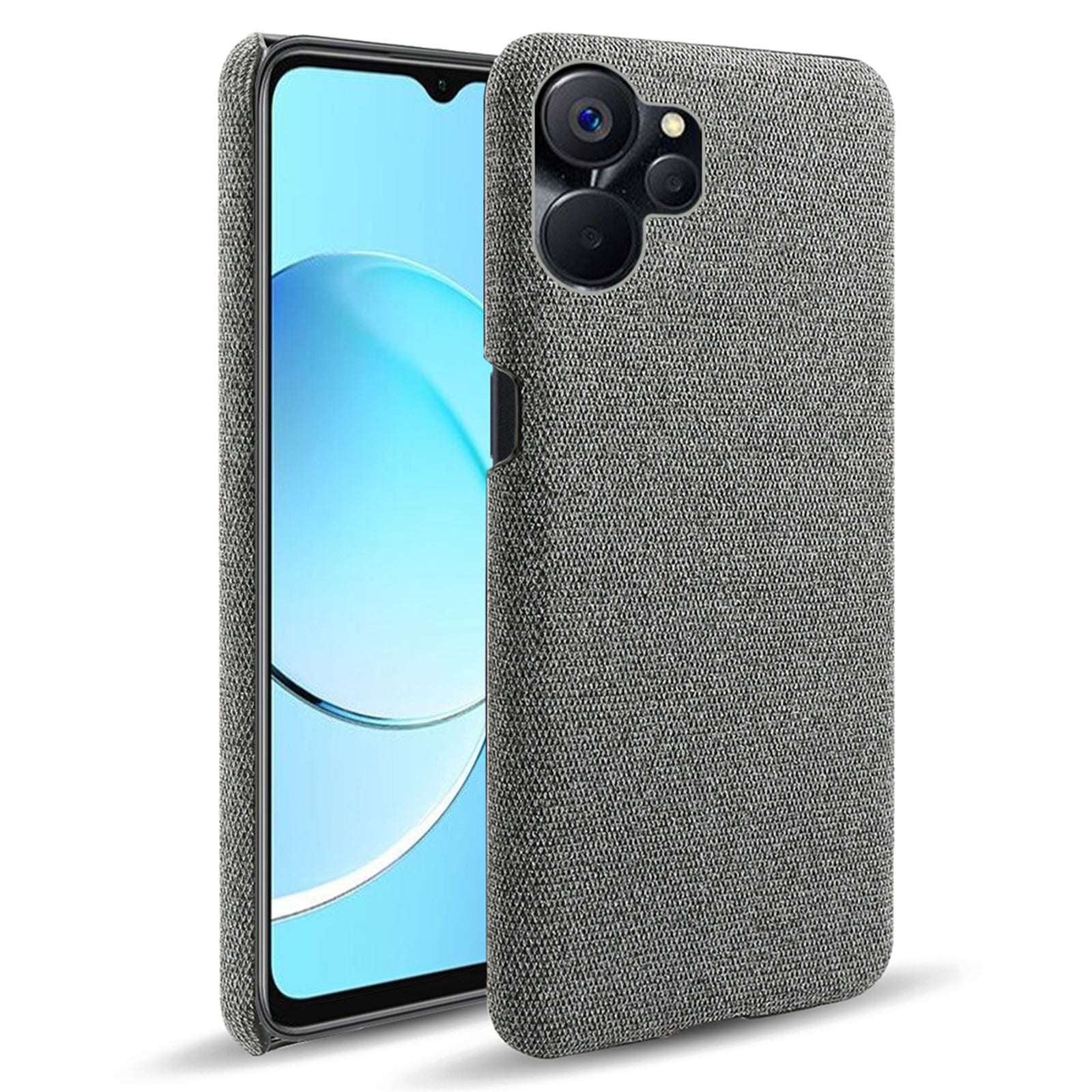 For Realme 9i 5G 10 5G Drop-proof Protective Smartphone Case Solid Color Hard PC Cloth Phone Cover
