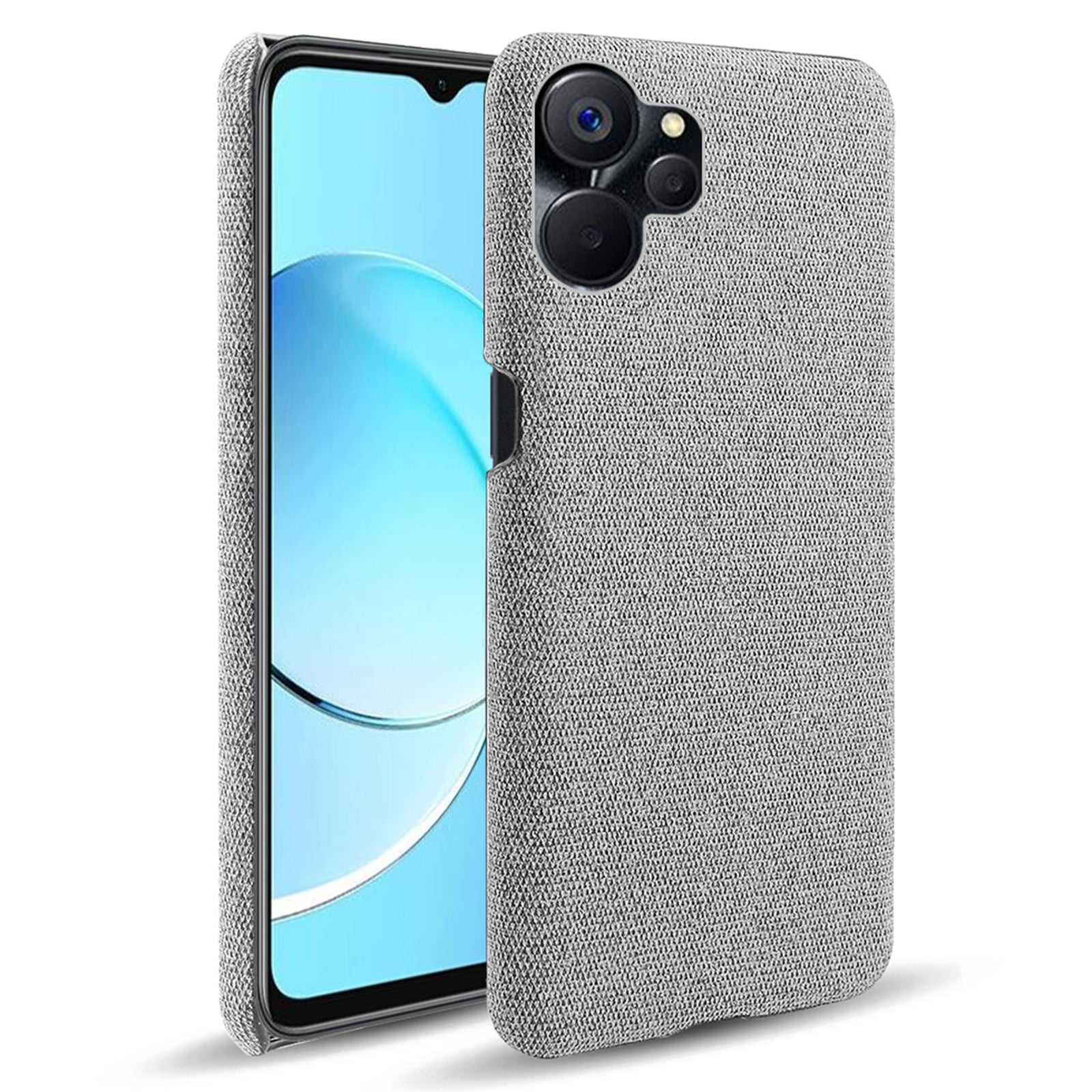 For Realme 9i 5G 10 5G Drop-proof Protective Smartphone Case Solid Color Hard PC Cloth Phone Cover