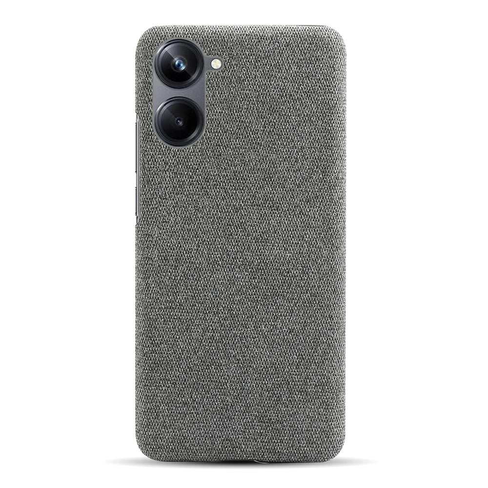 Cloth Texture Phone Case for Realme 10 4G Solid Color Anti-scratch Protective Mobile Phone Cover