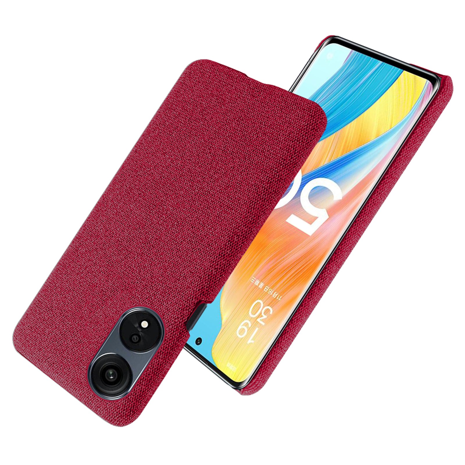 Pro Oppo A1 Pro 5G Reno8 T 5G jednobarevné pouzdro na mobilní telefon Pevná tkanina na počítač Textura odolný proti pádu