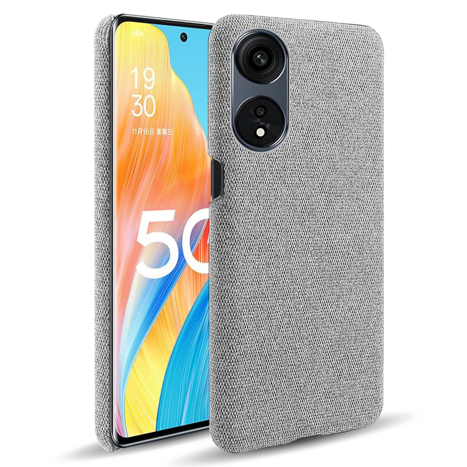 Pro Oppo A1 Pro 5G Reno8 T 5G jednobarevné pouzdro na mobilní telefon Pevná tkanina na počítač Textura odolný proti pádu