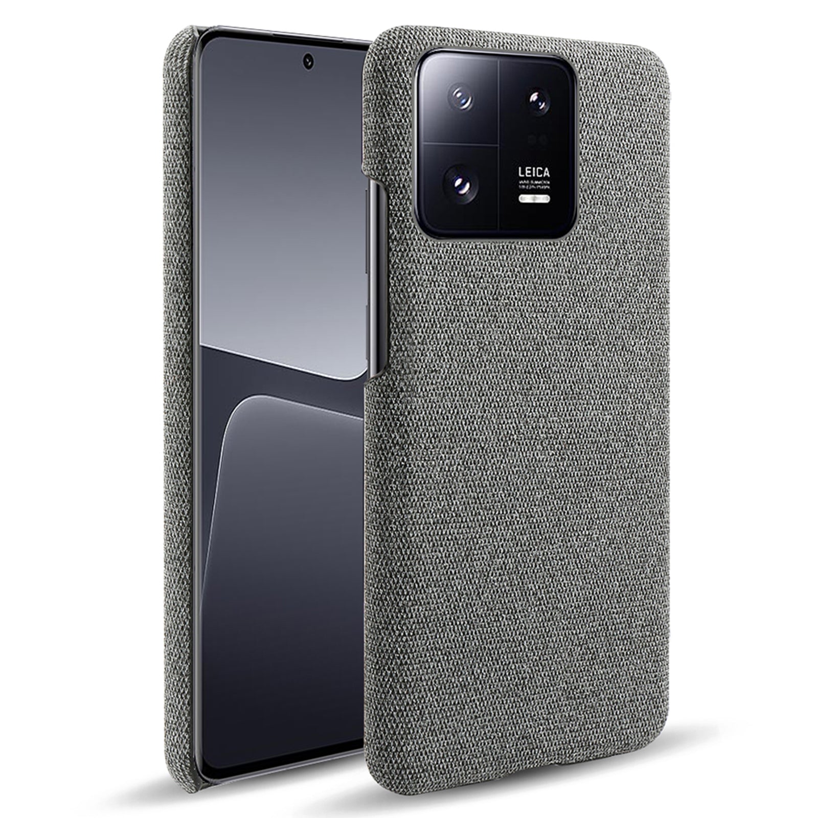 Shockproof Phone Case For Xiaomi 13 Pro 5G Solid Color Hard PC Cloth Texture Mobile Phone Cover