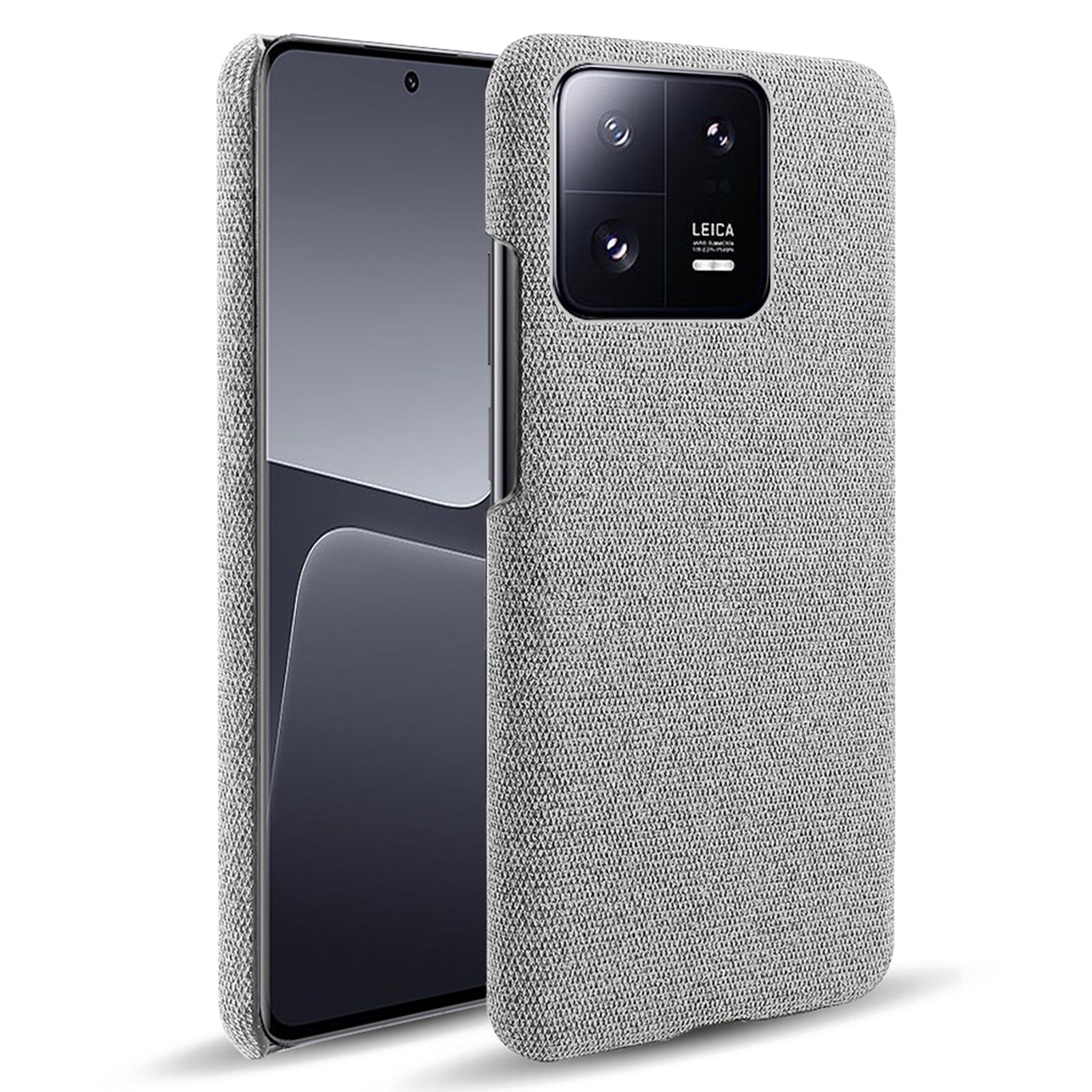 Shockproof Phone Case For Xiaomi 13 Pro 5G Solid Color Hard PC Cloth Texture Mobile Phone Cover