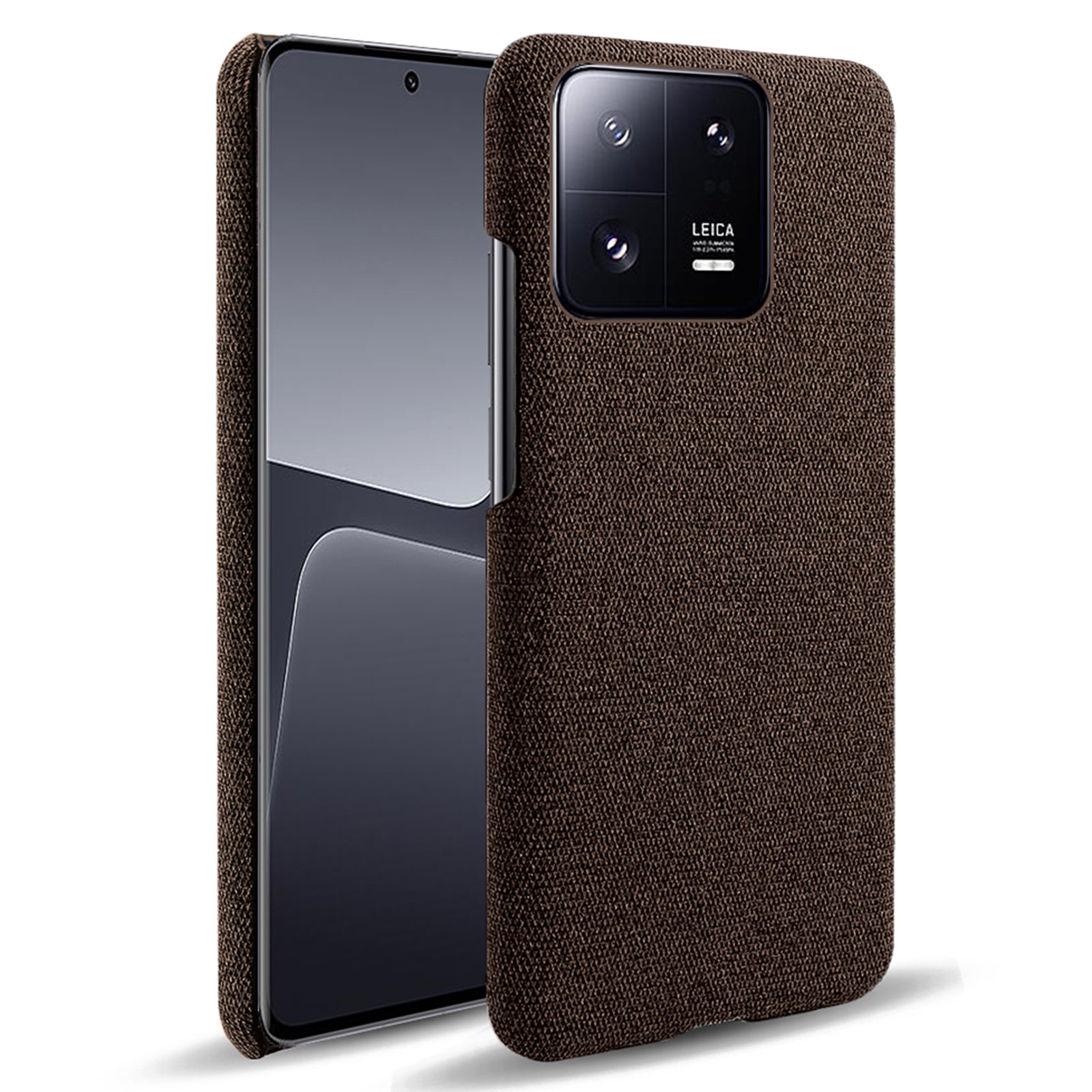 Shockproof Phone Case For Xiaomi 13 Pro 5G Solid Color Hard PC Cloth Texture Mobile Phone Cover