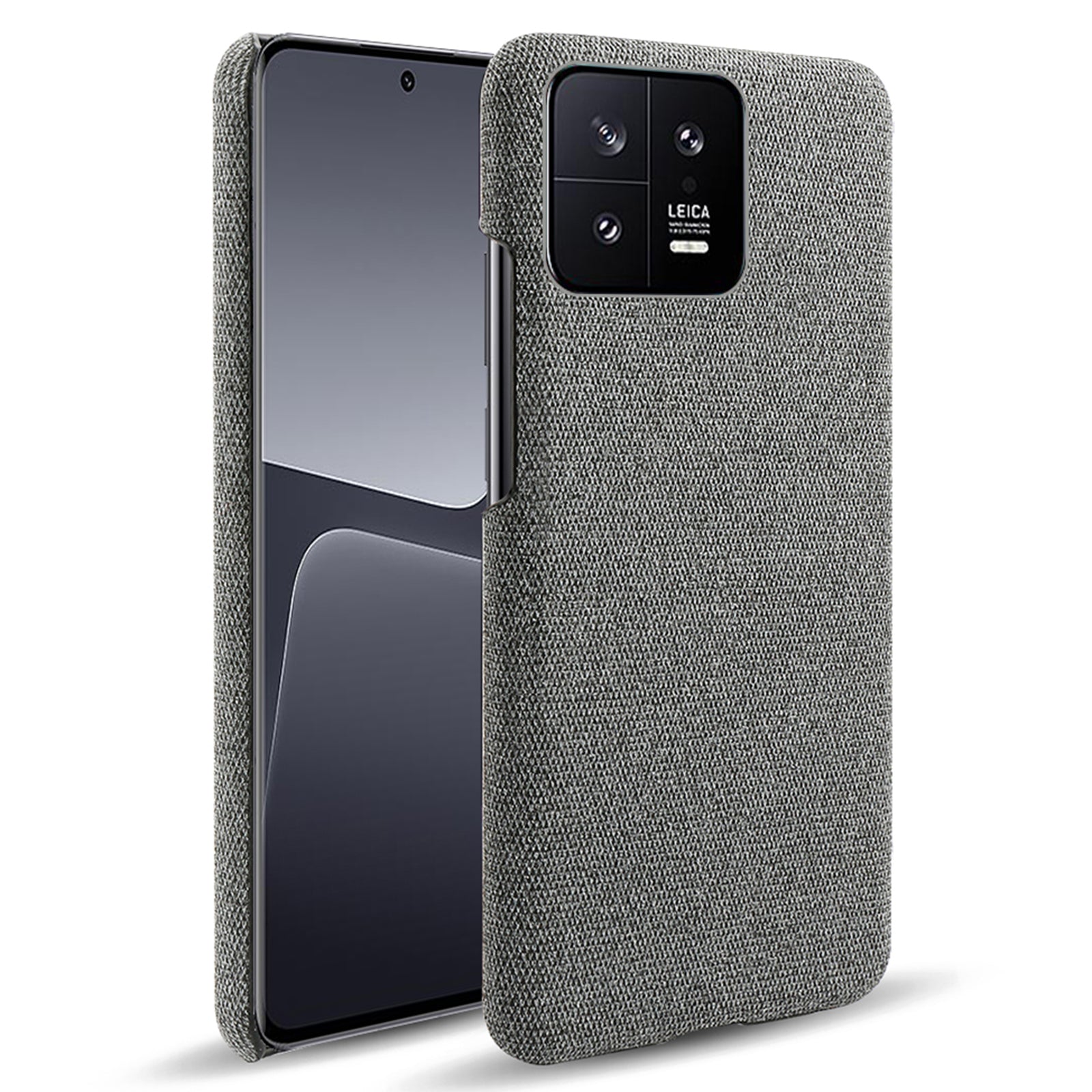 For Xiaomi 13 5G Non-slip Protective Smartphone Case Solid Color Hard PC Cloth Texture Phone Cover