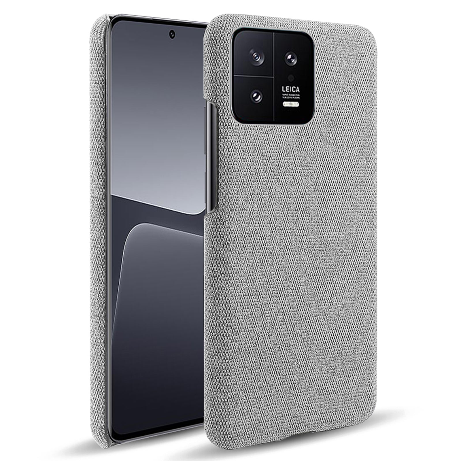 For Xiaomi 13 5G Non-slip Protective Smartphone Case Solid Color Hard PC Cloth Texture Phone Cover