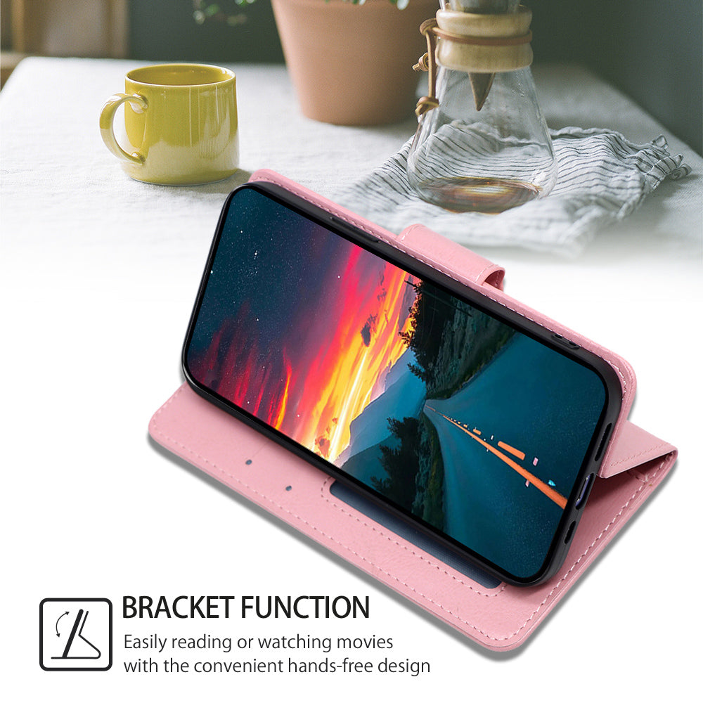 For Xiaomi 13 5G Textured Leather Anti-drop Cell Phone Cover Anti-scratch Phone Case Stand Wallet