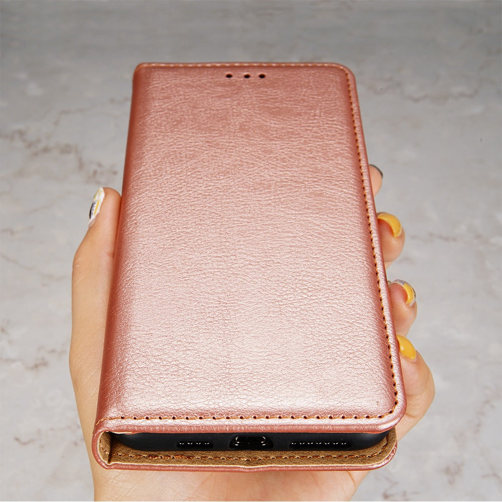 PU Leather Phone Case For Google Pixel 7a Magnetic Auto-closing Stand Drop-proof Phone Flip Wallet Cover