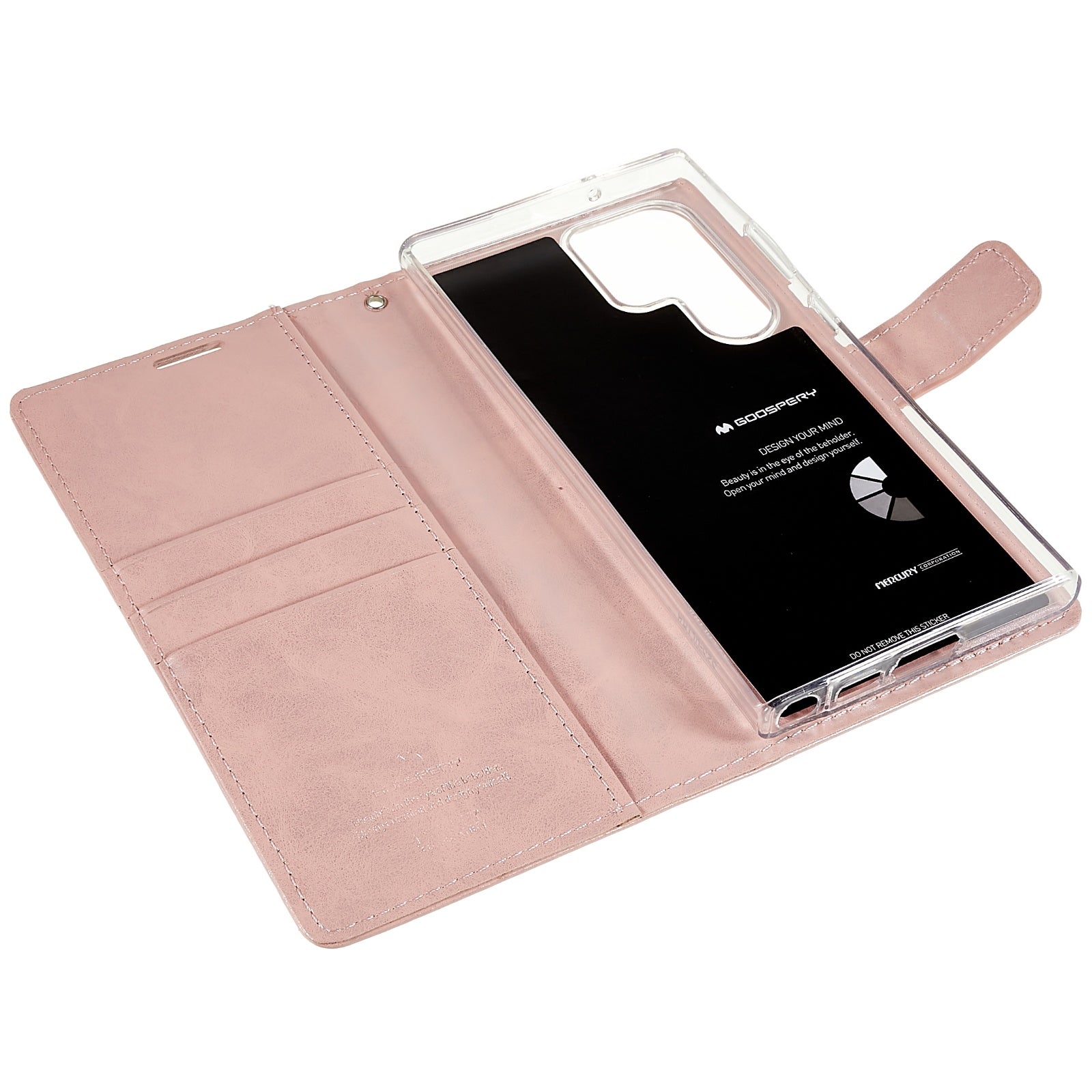 MERCURY GOOSPERY Blue Moon for Samsung Galaxy S23 Ultra PU Leather Phone Case Wallet Stand Magnetic Shockproof Protective Cover