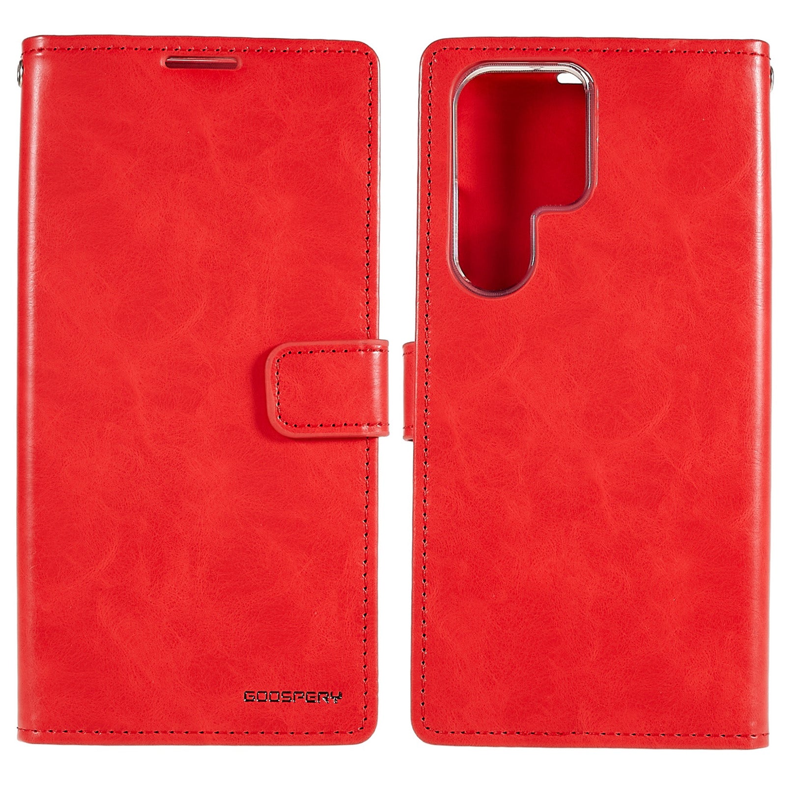 MERCURY GOOSPERY Blue Moon for Samsung Galaxy S23 Ultra PU Leather Phone Case Wallet Stand Magnetic Shockproof Protective Cover