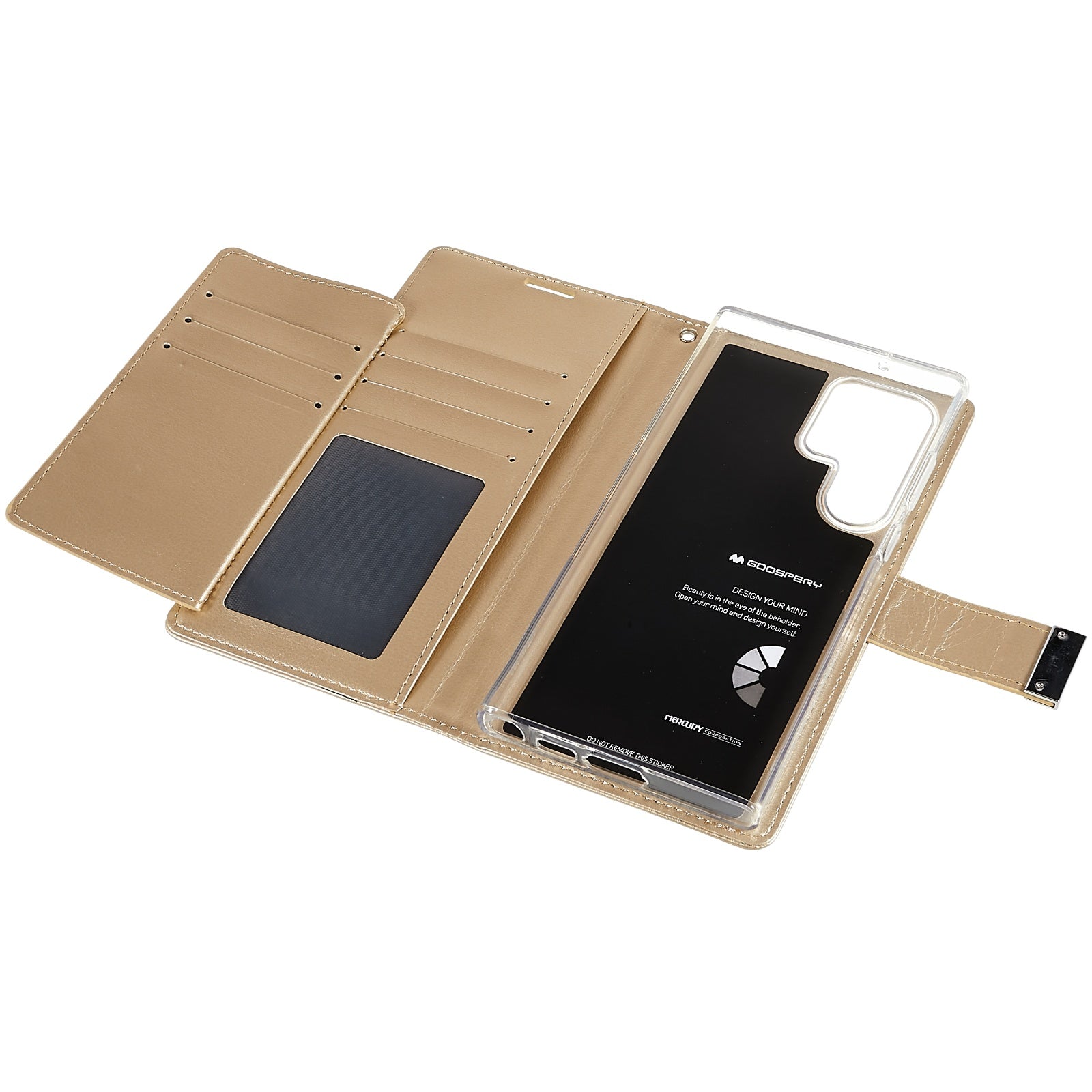 MERCURY GOOSPERY For Samsung Galaxy S23 Ultra PU Leather Metal Magnetic Clasp Protective Cover Phone Wallet Shockproof Case