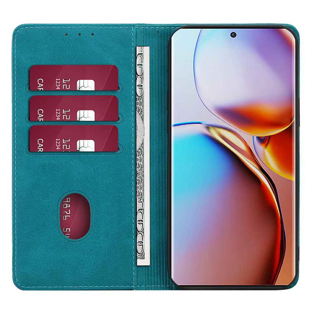 Calf Texture PU Leather Phone Case for Honor 80 SE 5G Wallet Stand Magnetic Auto-absorbed Full Protection Phone Cover
