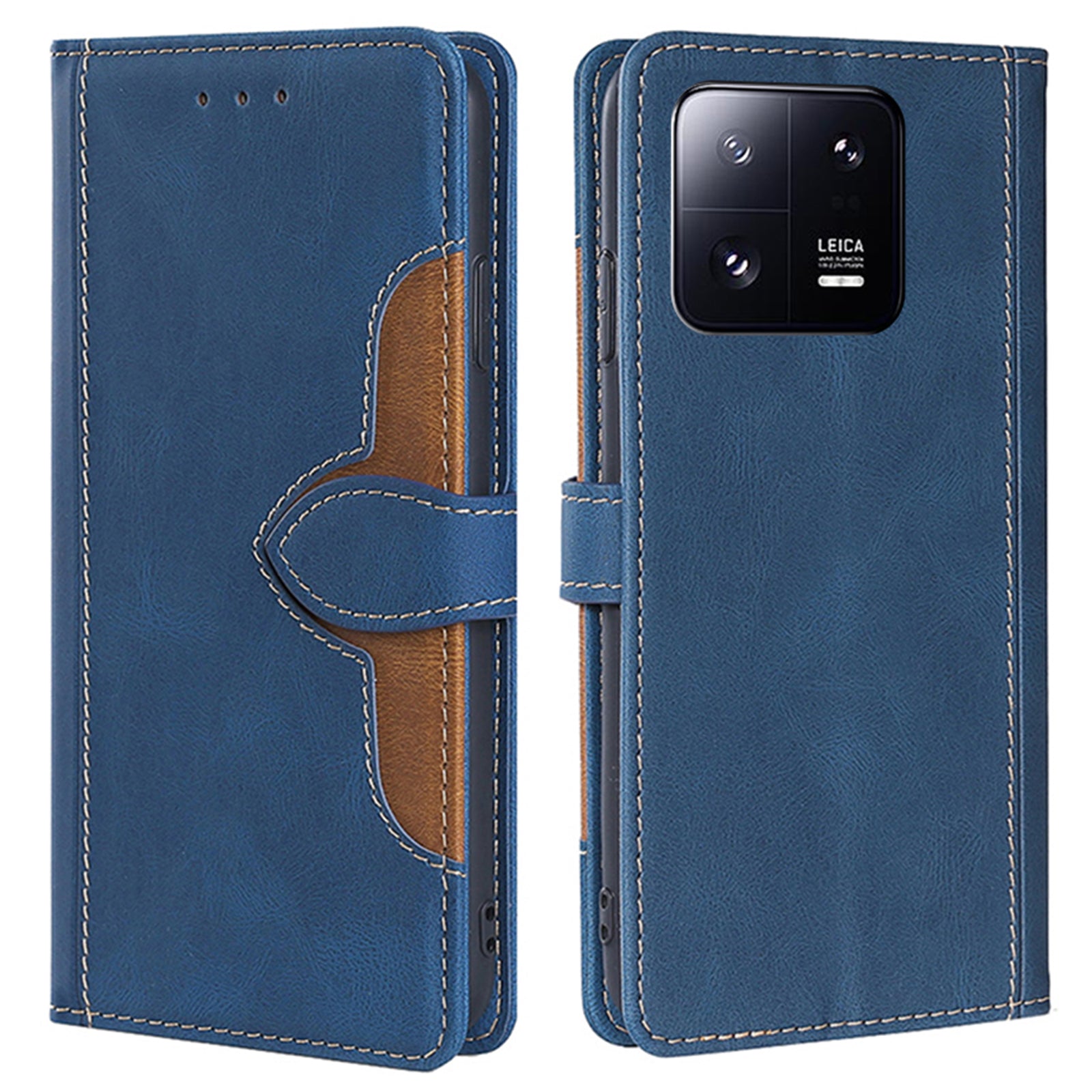 For Xiaomi 13 Pro 5G Cell Phone Cover Straw Hat Pattern PU Leather Phone Case Skin-touch Feeling Scratch-resistant Stand Wallet
