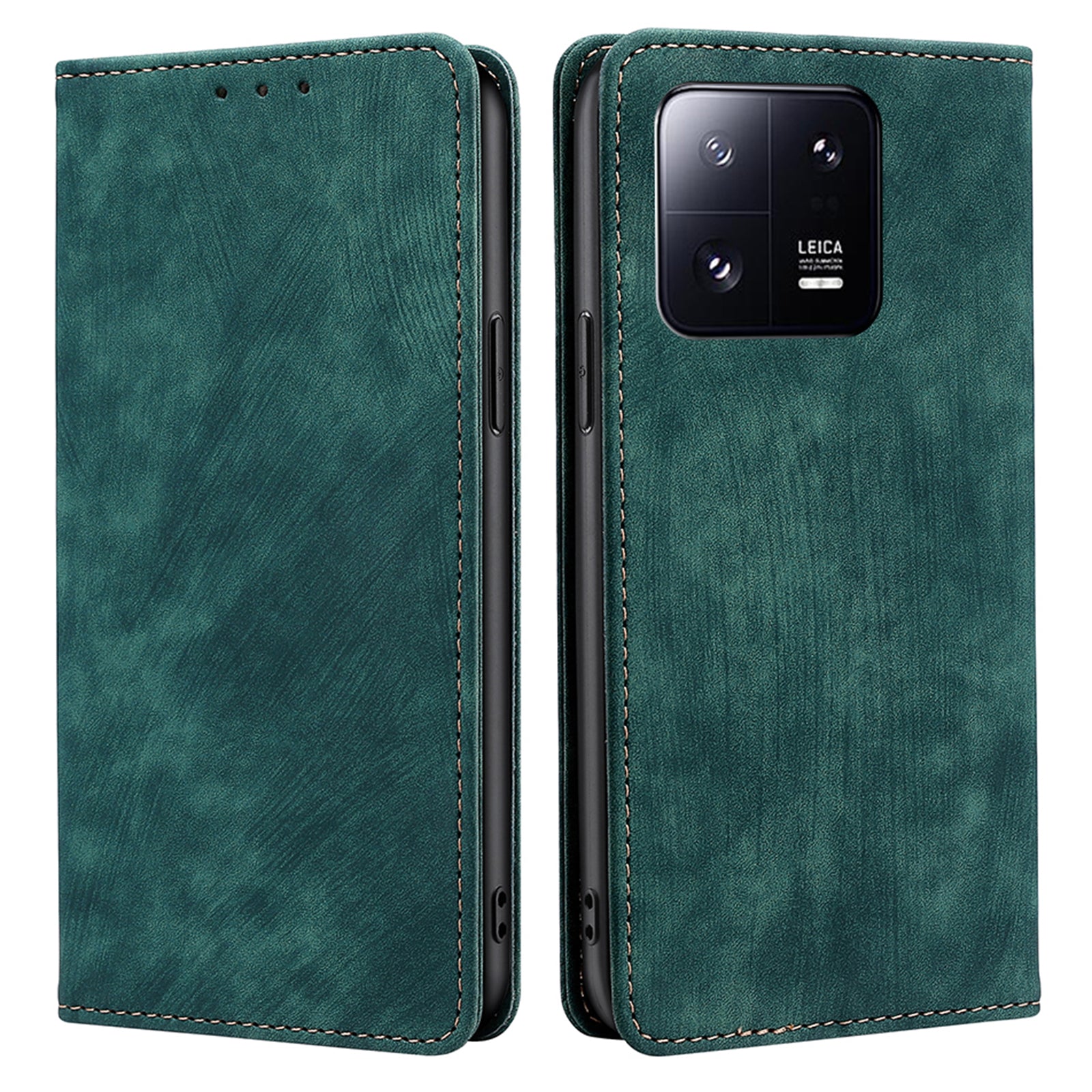 For Xiaomi 13 Pro 5G Supporting Stand Phone Flip Cover RFID Blocking Wallet Shockproof PU Leather Magnetic Mobile Phone Case