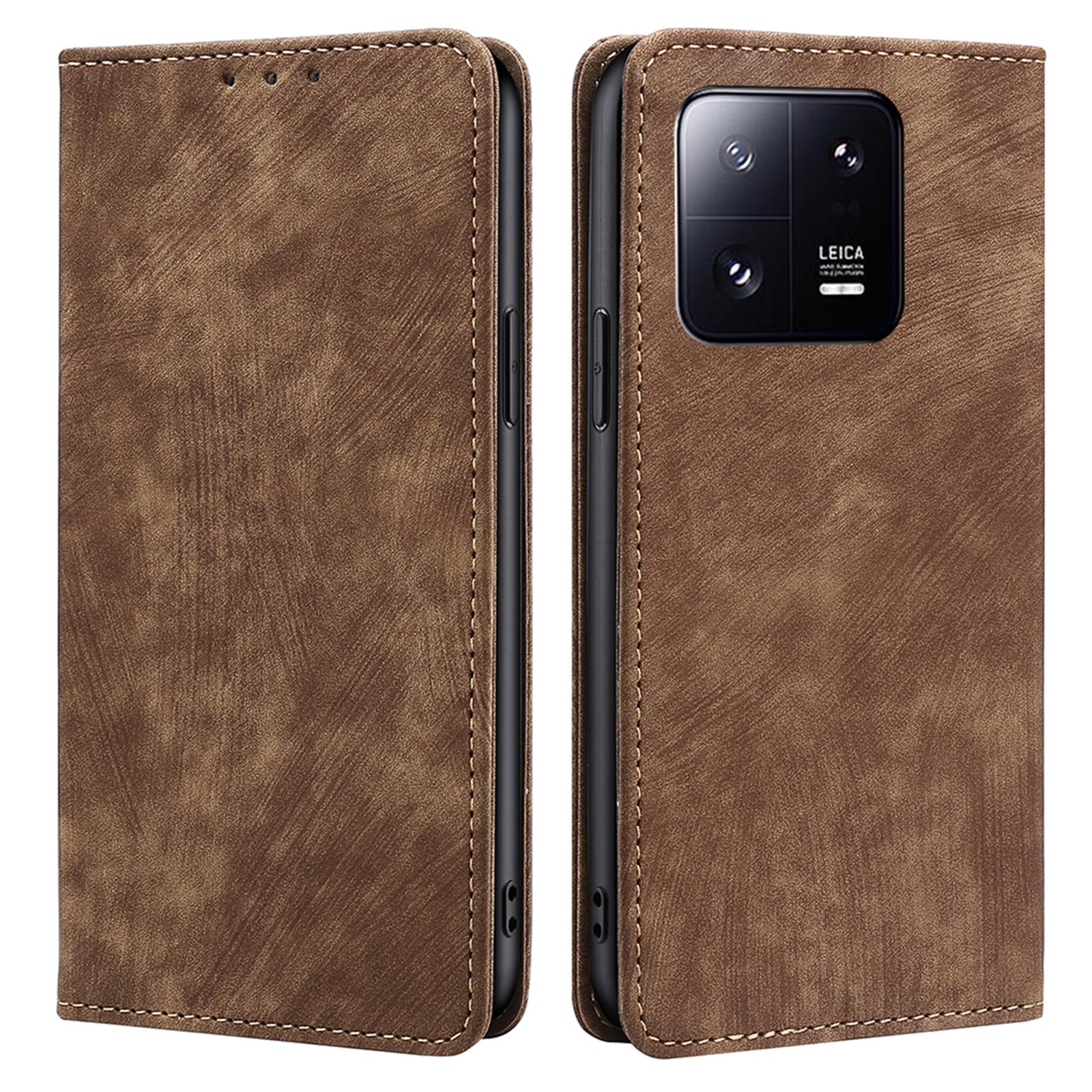 For Xiaomi 13 Pro 5G Supporting Stand Phone Flip Cover RFID Blocking Wallet Shockproof PU Leather Magnetic Mobile Phone Case