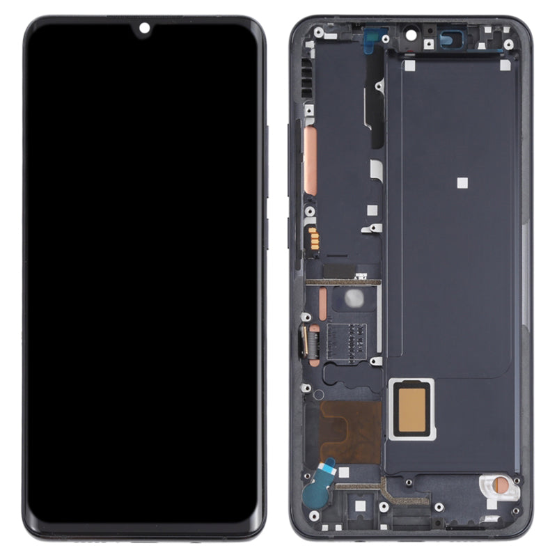 For Xiaomi Mi Note 10 Lite Grade S OEM AMOLED Screen and Digitizer Assembly Frame Part (without Logo)