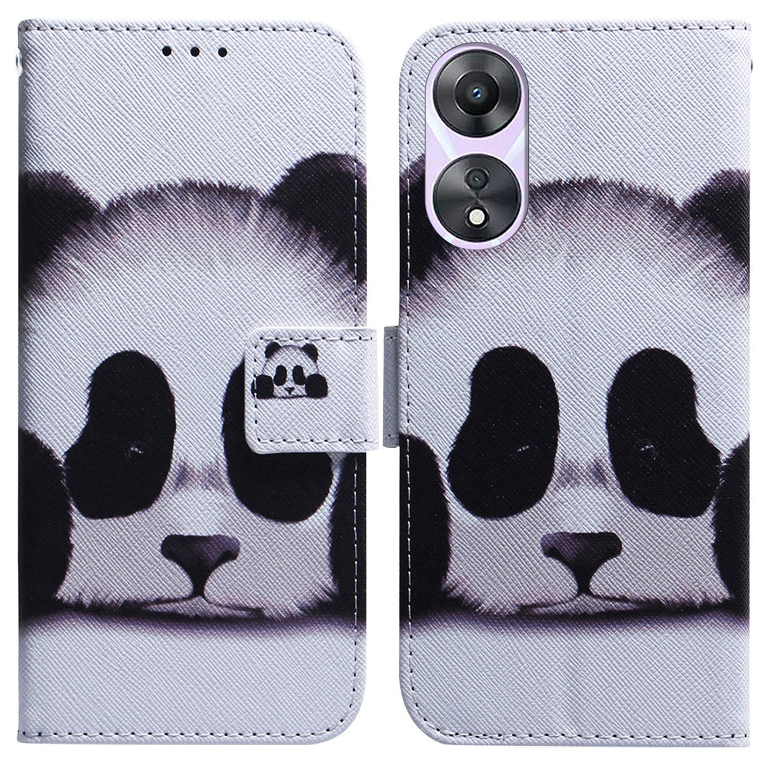For Oppo A58 5G PU Leather Wallet Case Magnetic Clasp Pattern Printing Flip Stand Phone Cover