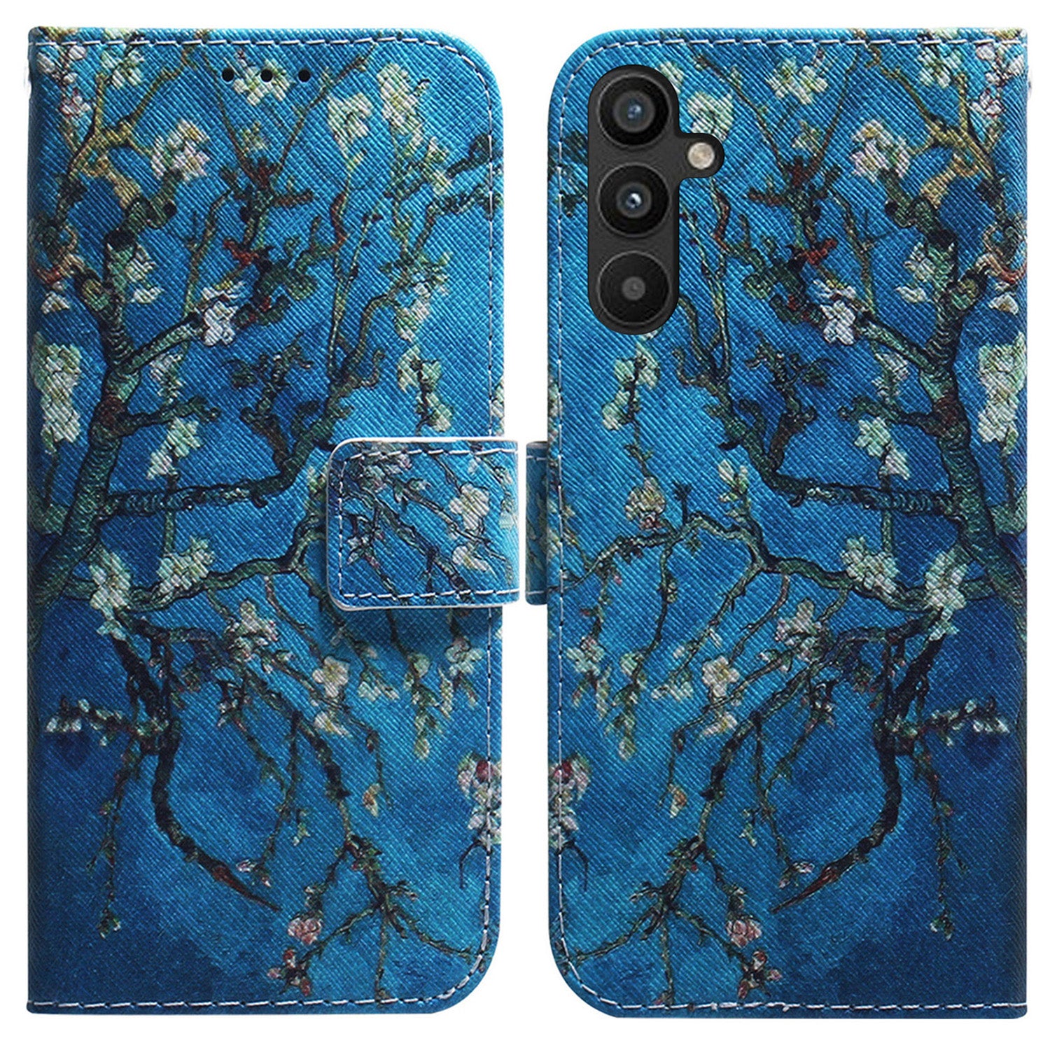 For Samsung Galaxy A34 5G Pattern Printing Phone Case Wallet Stand PU Leather Flip Cover