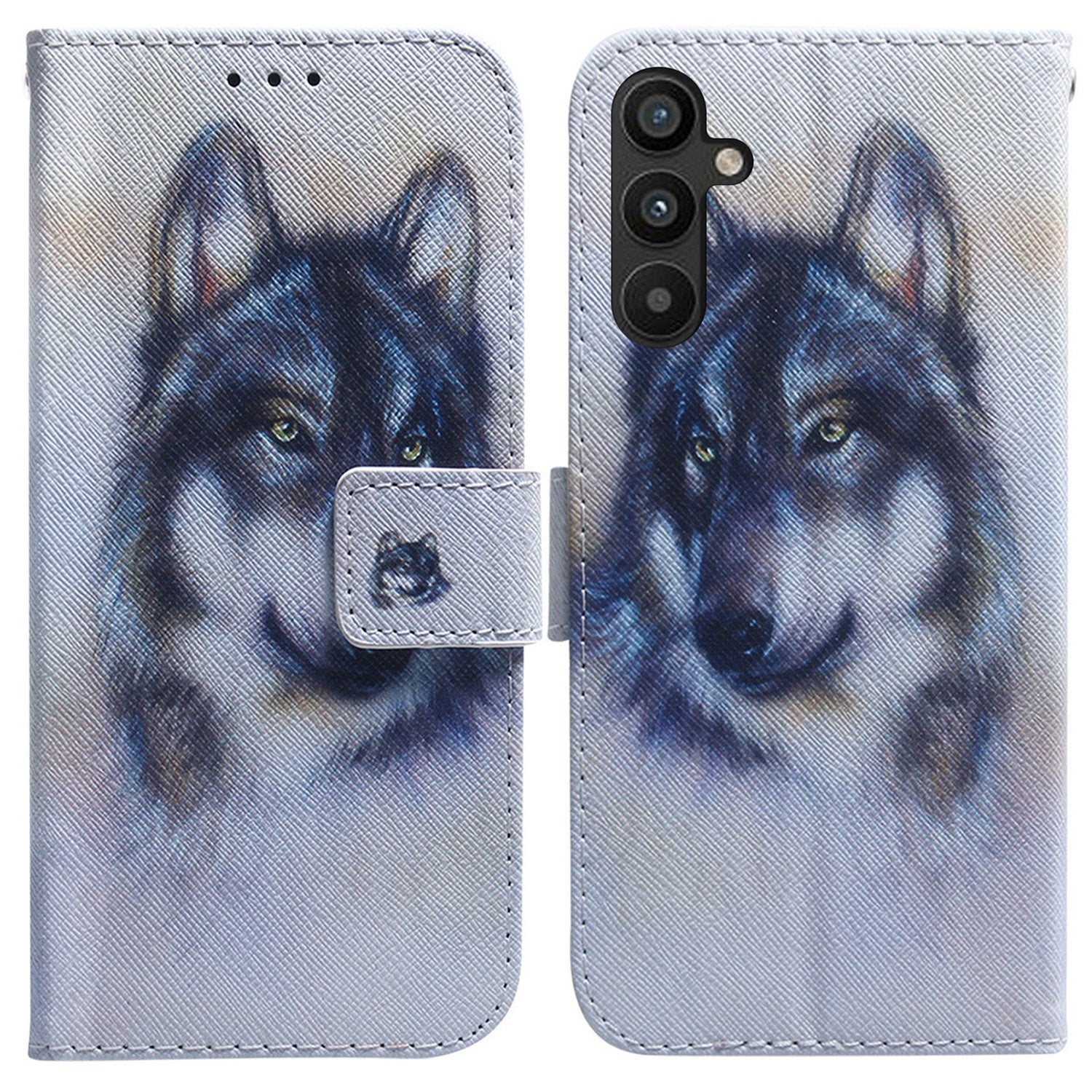 For Samsung Galaxy A34 5G Pattern Printing Phone Case Wallet Stand PU Leather Flip Cover