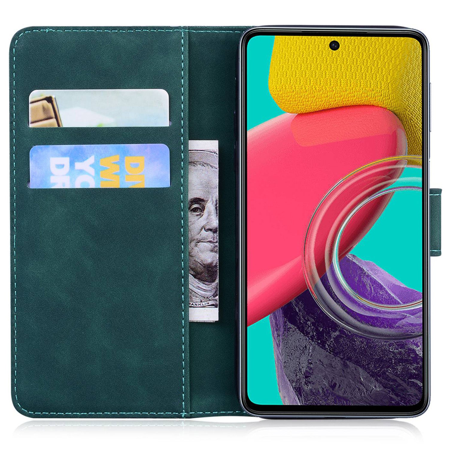 Butterfly Pattern Printing Wallet Phone Case for Samsung Galaxy A34 5G TPU PU Leather Skin-touch Feeling Phone Cover
