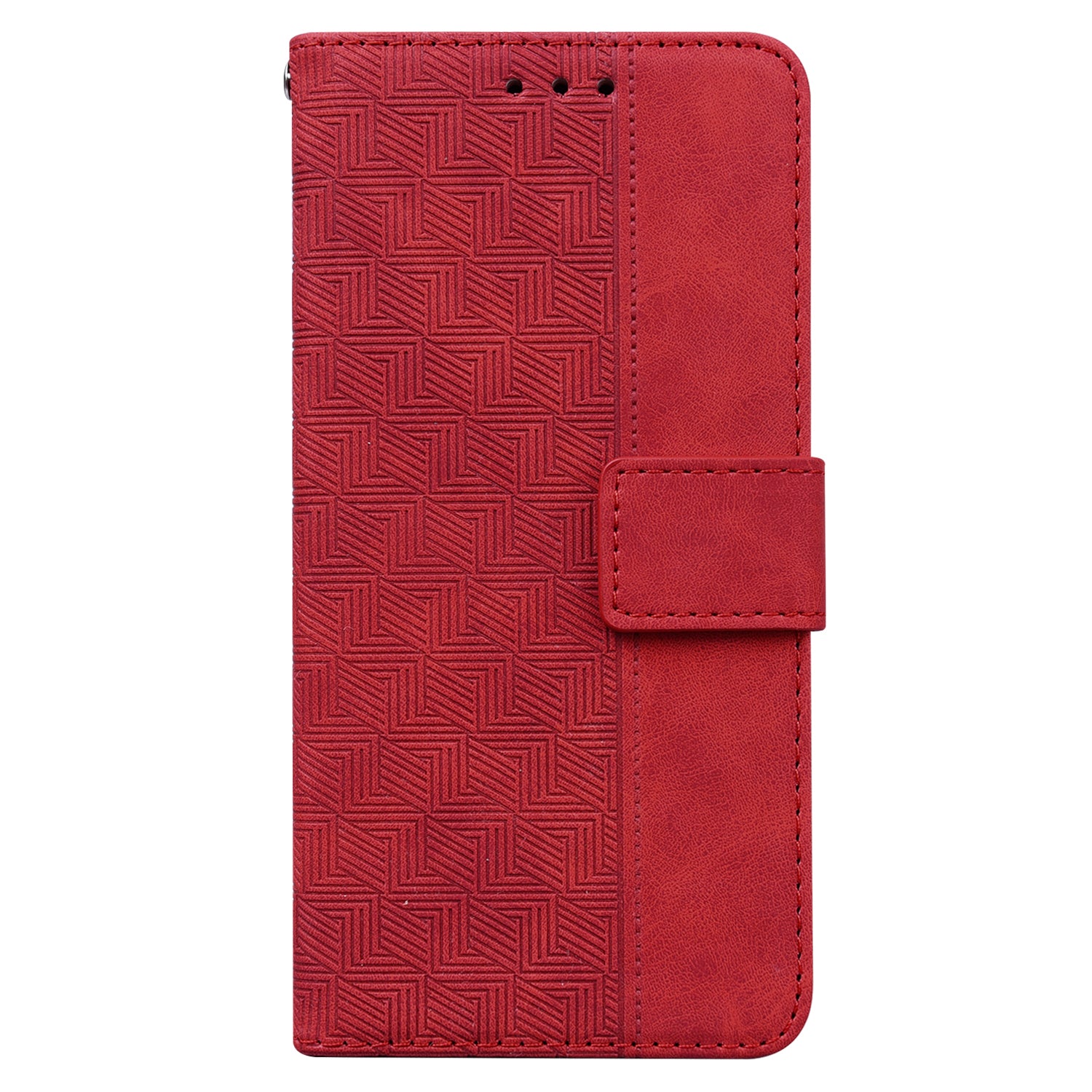 Imprinted Geometry Pattern Phone Case for Google Pixel 7a Anti-Scratch PU Leather Magnetic Closure Wallet Stand Phone Cover