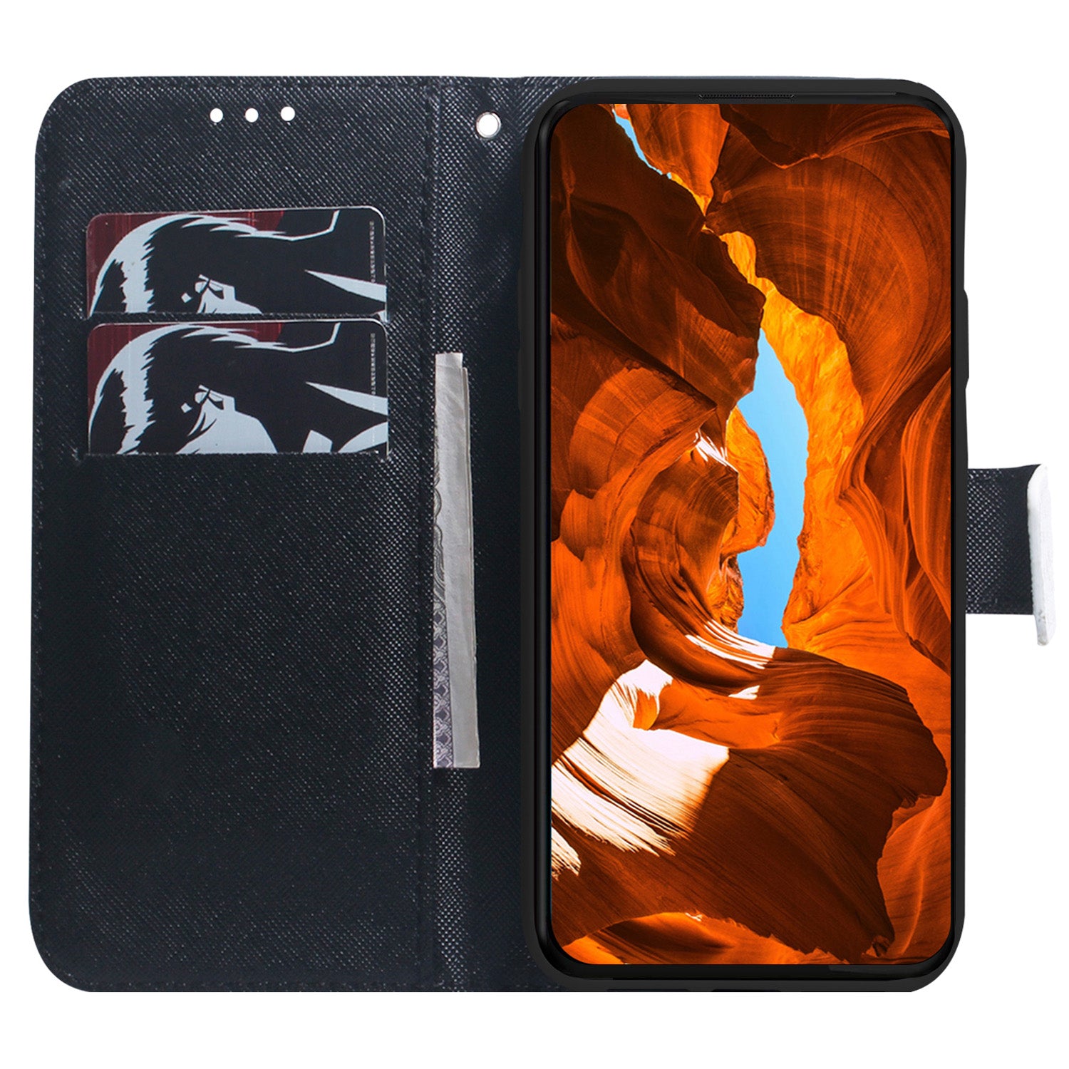 For Infinix Hot 20 Play 4G Wallet Phone Case PU Leather Pattern Printing Stand Magnetic Clasp Flip Cover