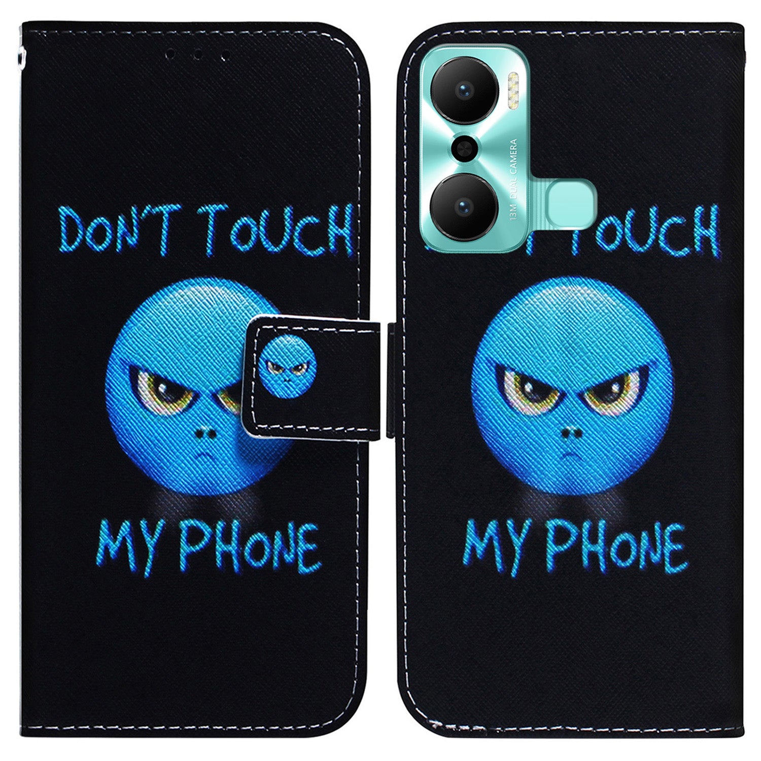 For Infinix Hot 20 Play 4G Wallet Phone Case PU Leather Pattern Printing Stand Magnetic Clasp Flip Cover