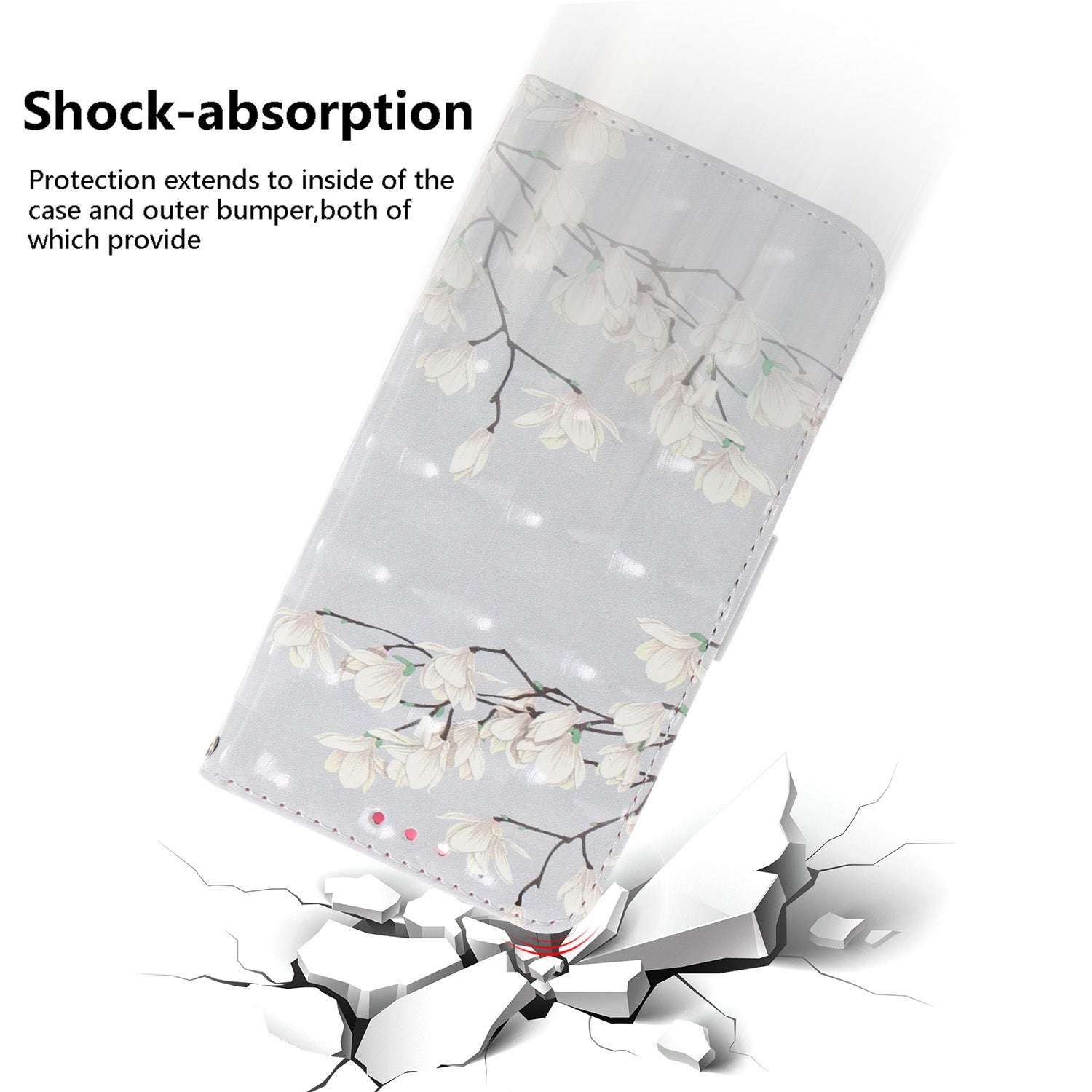 For Infinix Hot 20 Play 4G PU Leather Stand Wallet Phone Case 3D Pattern Printing Anti-scratch Phone Cover with Strap