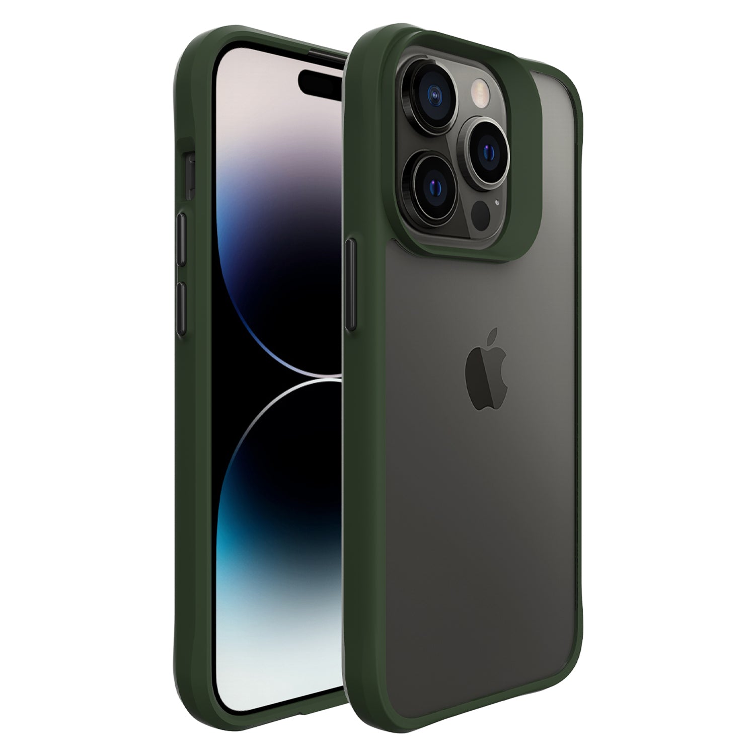 Combat X Mode For iPhone 14 Pro Max PC Back TPU Frame Hybrid Phone Case Clear Smartphone Cover