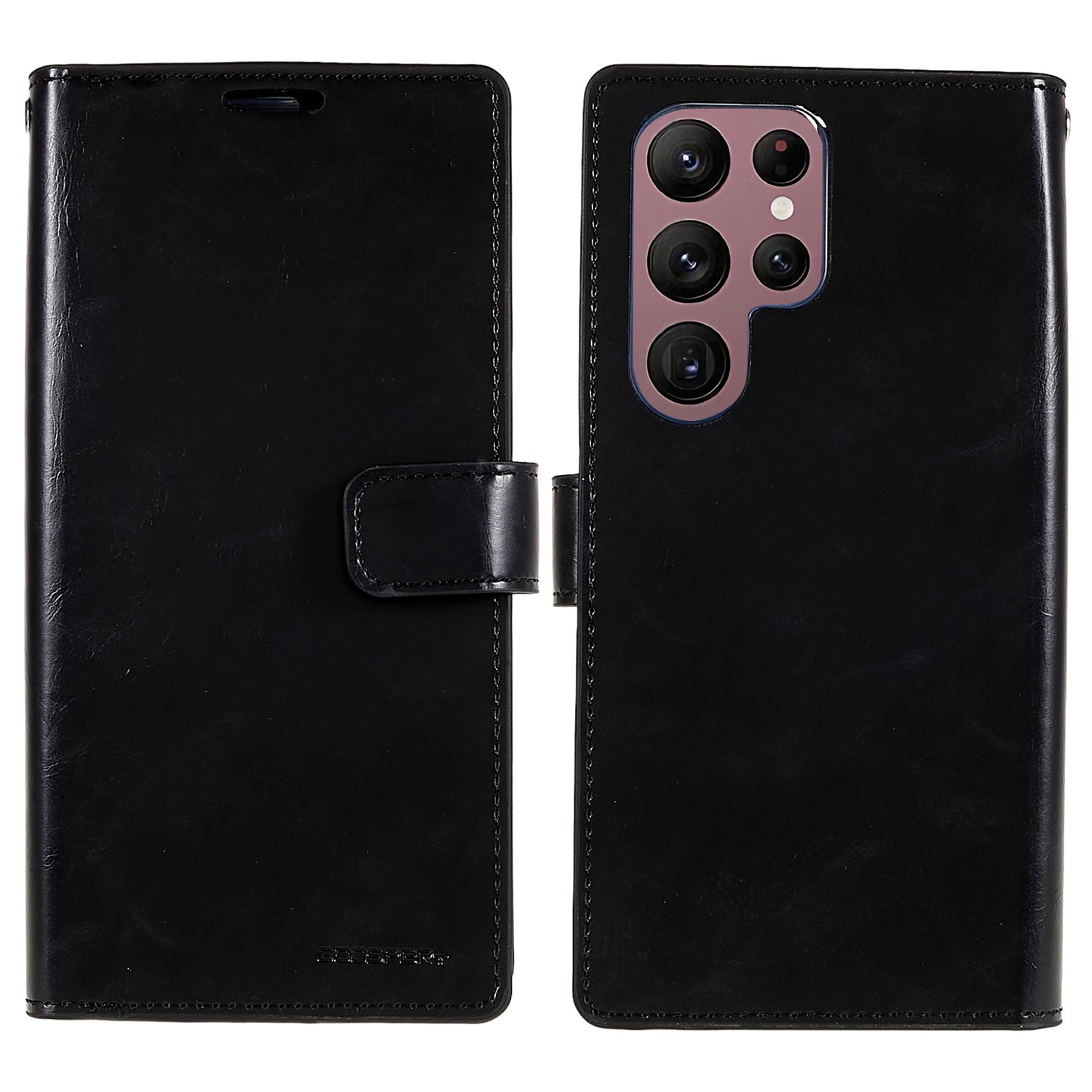 MERCURY GOOSPERY Mansoor Series for Samsung Galaxy S23 Ultra Cell Phone Case Anti-Drop Wallet Multiple Card Slots Leather Phone Cover