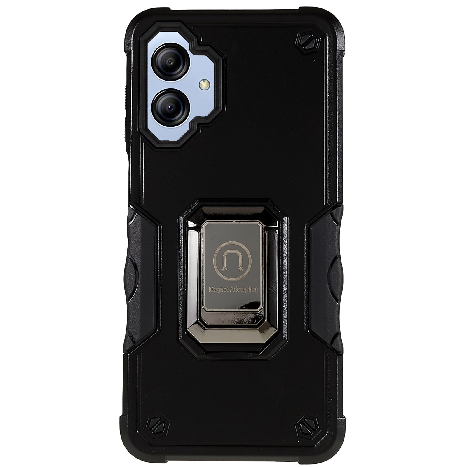 For Samsung Galaxy A04e 4G F04 4G M04 4G Non-slip Grip PC TPU Phone Case Ring Holder Kickstand Protective Cover
