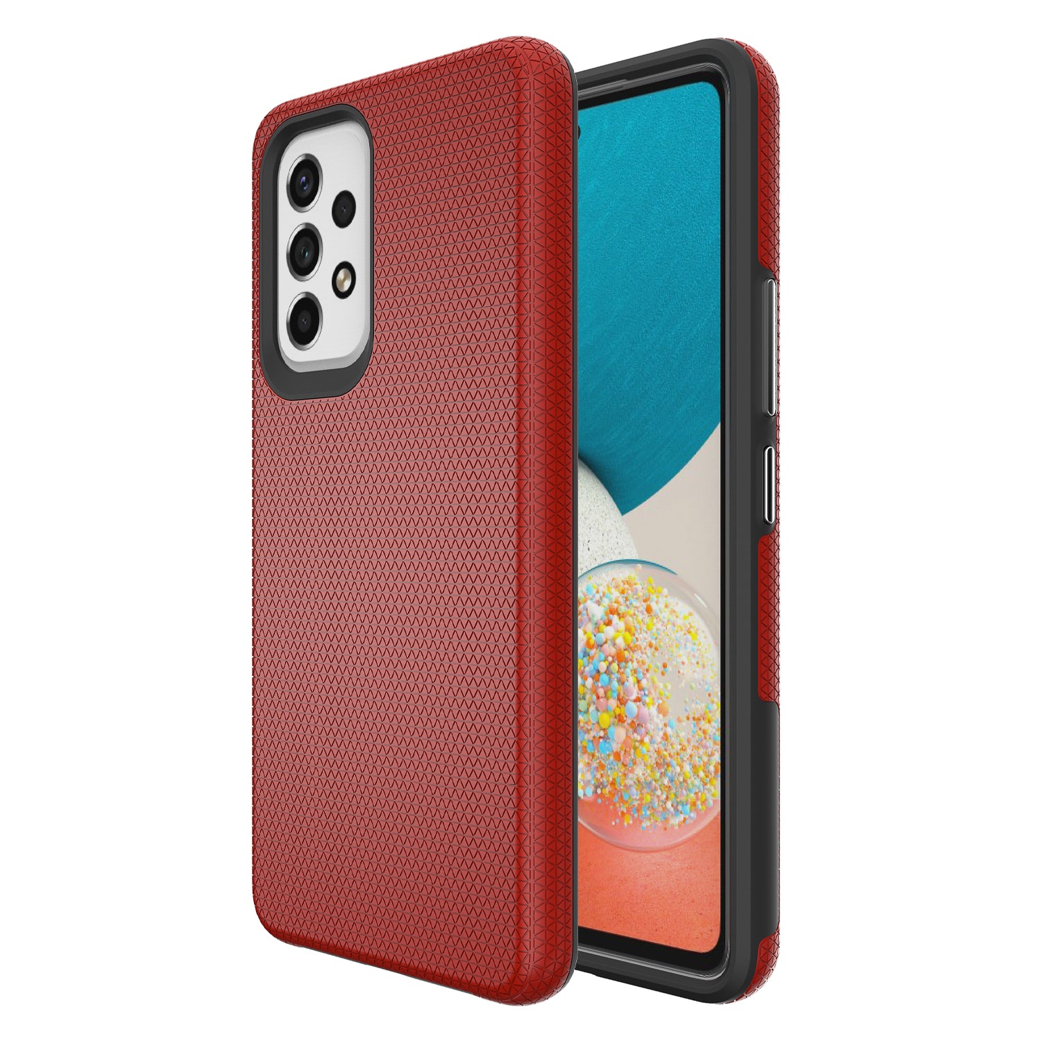 Pro Samsung Galaxy A53 5G Ochranný kryt Triangle Military Grade TPU PC Hybrid Case odolné proti pádu Zadní kryt