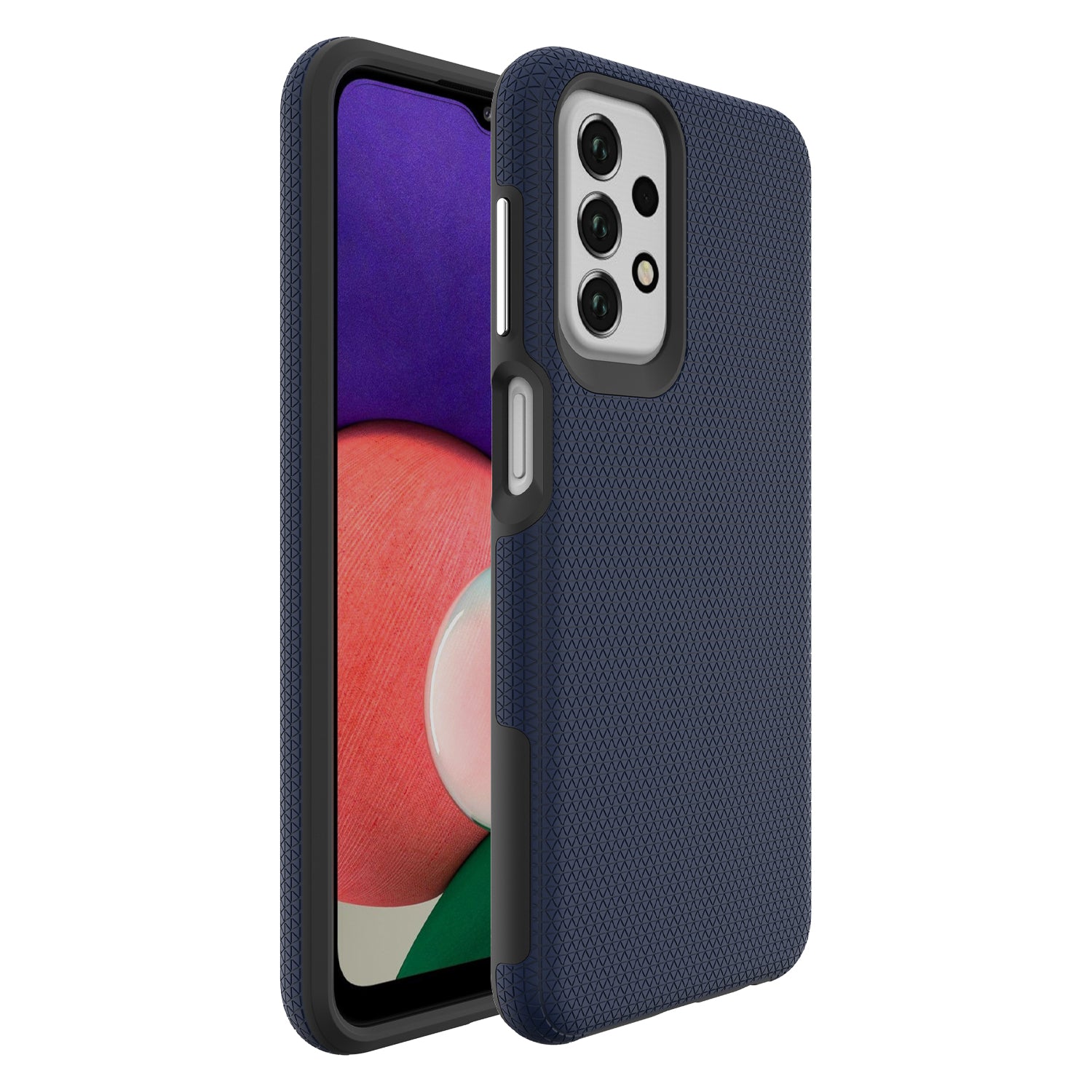 Pro Samsung Galaxy A23 4G 5G (globální verze) Protiskluzové pouzdro na hybridní telefon TPU PC s vojenskou kvalitou zadní kryt mobilního telefonu proti pádu