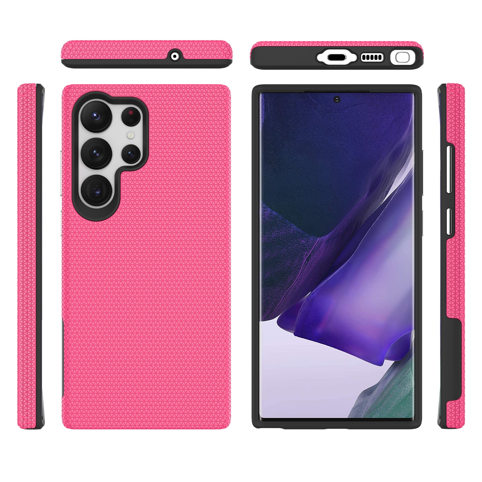 Smartphone Case For Samsung Galaxy S23 Ultra TPU PC Four Corner Protection Shockproof Phone Cover