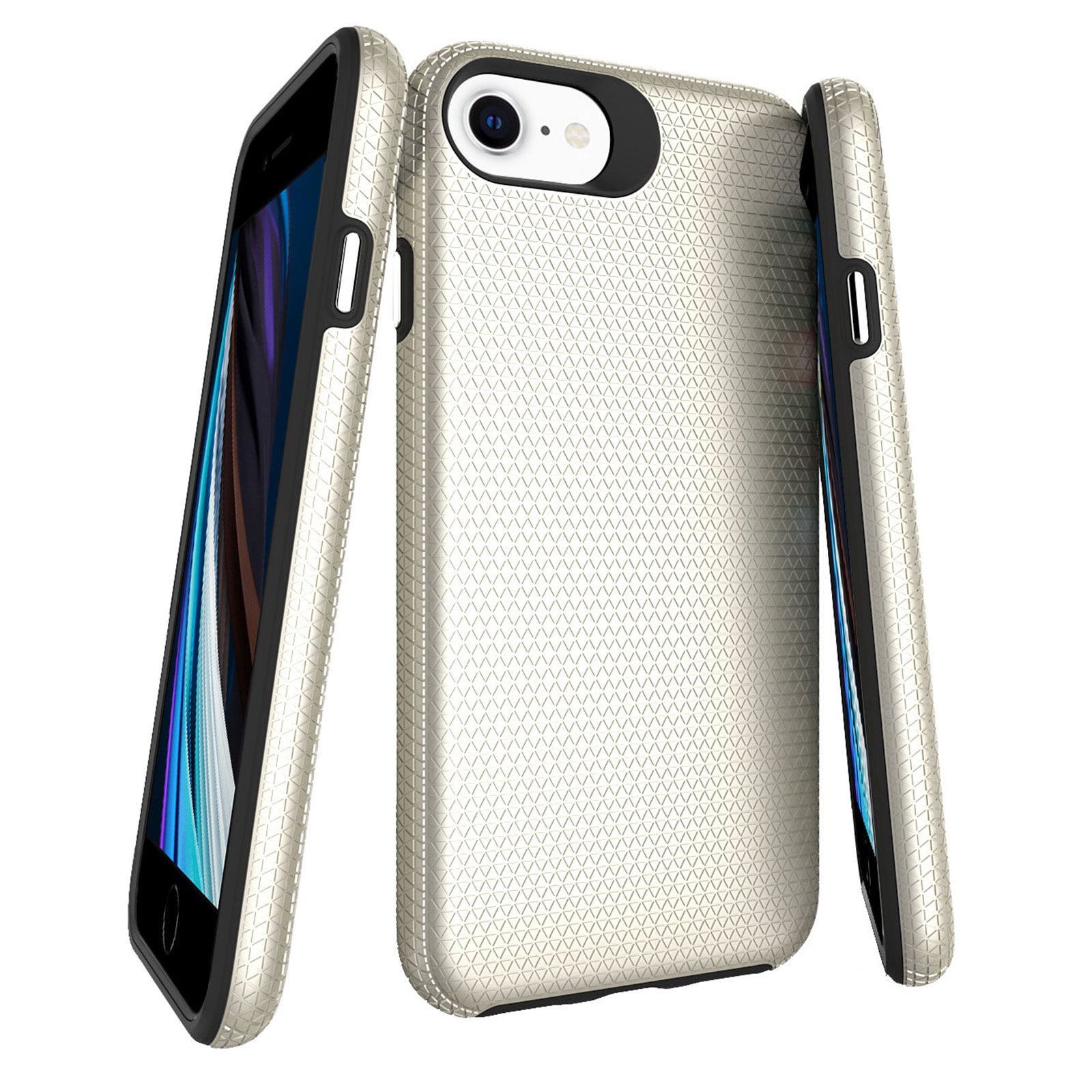 TPU PC Smartphone Case For iPhone 6 7 8 4.7-inch SE (2020) SE (2022) Four Corner Protection Anti-scratch Phone Back Cover