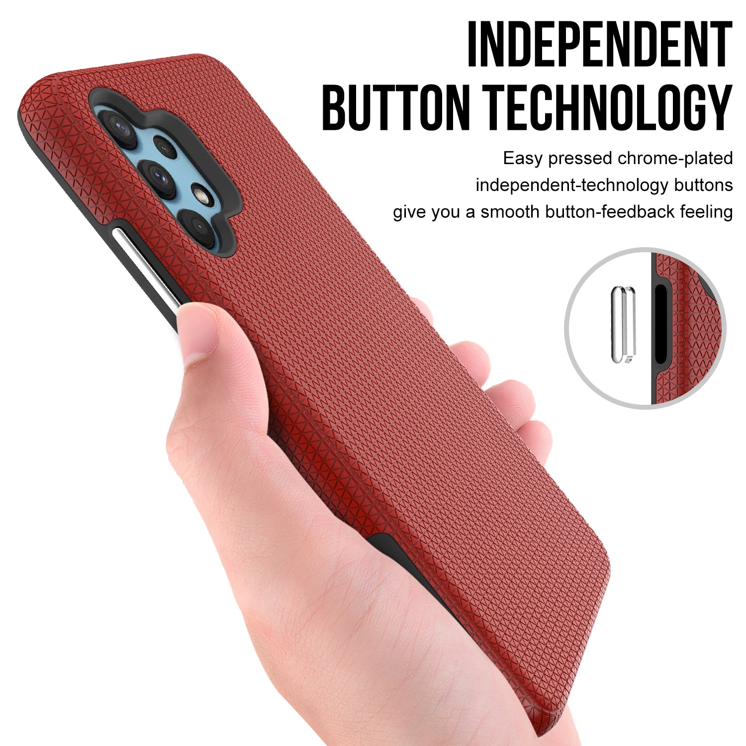 Pro Samsung Galaxy A32 4G (EU verze) TPU PC pouzdro odolné proti pádu ve vojenské kvalitě