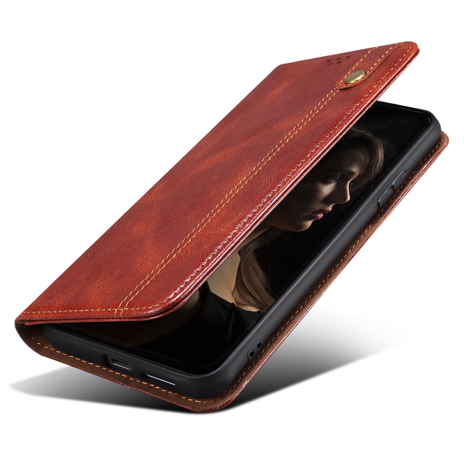Magnetisk autoabsorberet telefoncover til Xiaomi Poco F5 Pro 5G Redmi K60 Pro 5G K60 5G Waxy Crazy Horse Texture Stand Wallet Beskyttende PU-læder Folio Flip Telefoncover