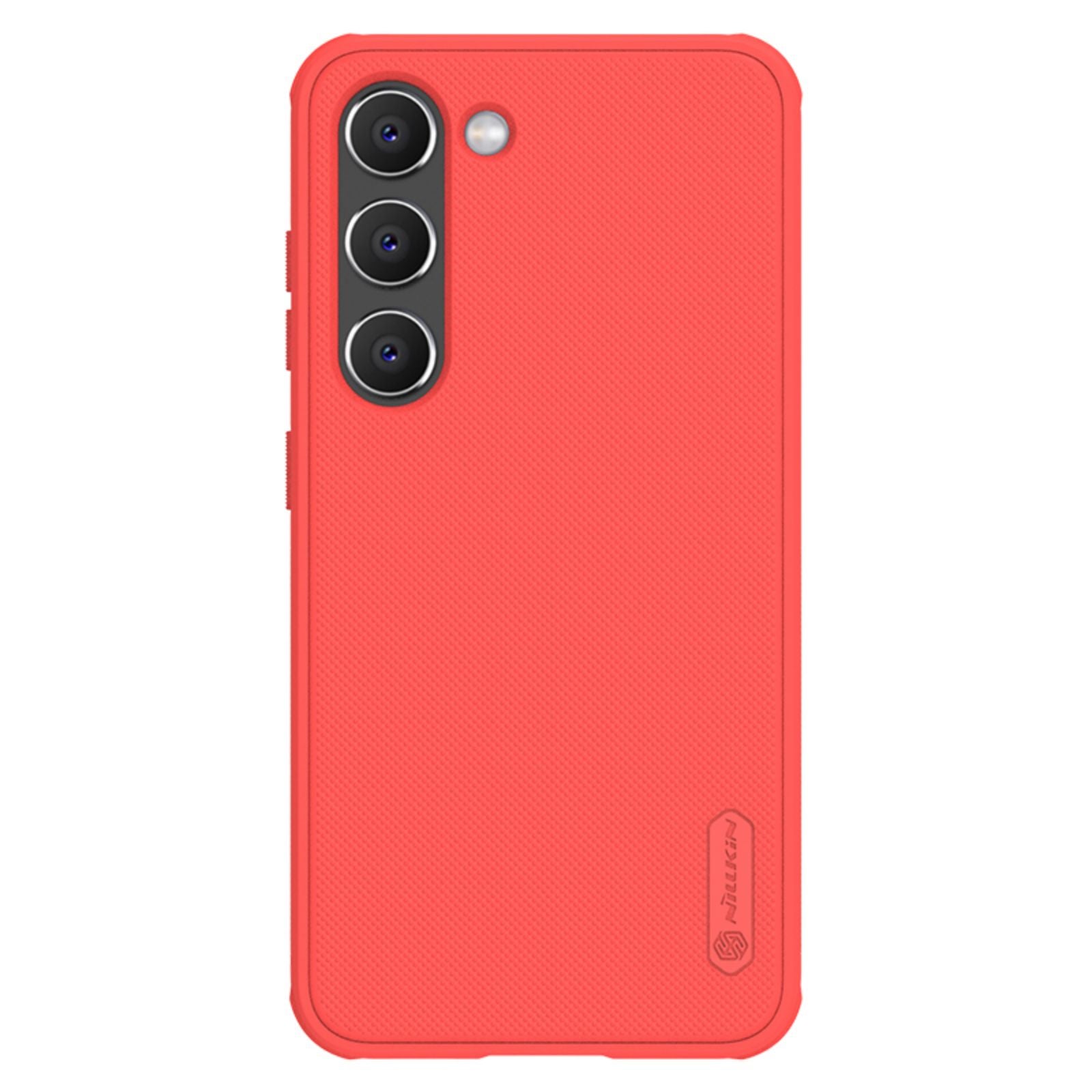 NILLKIN Super Frosted Shield Pro pro Samsung Galaxy S23 Pouzdro na telefon s matnou povrchovou úpravou Anti-drop měkký TPU pevný ochranný kryt PC