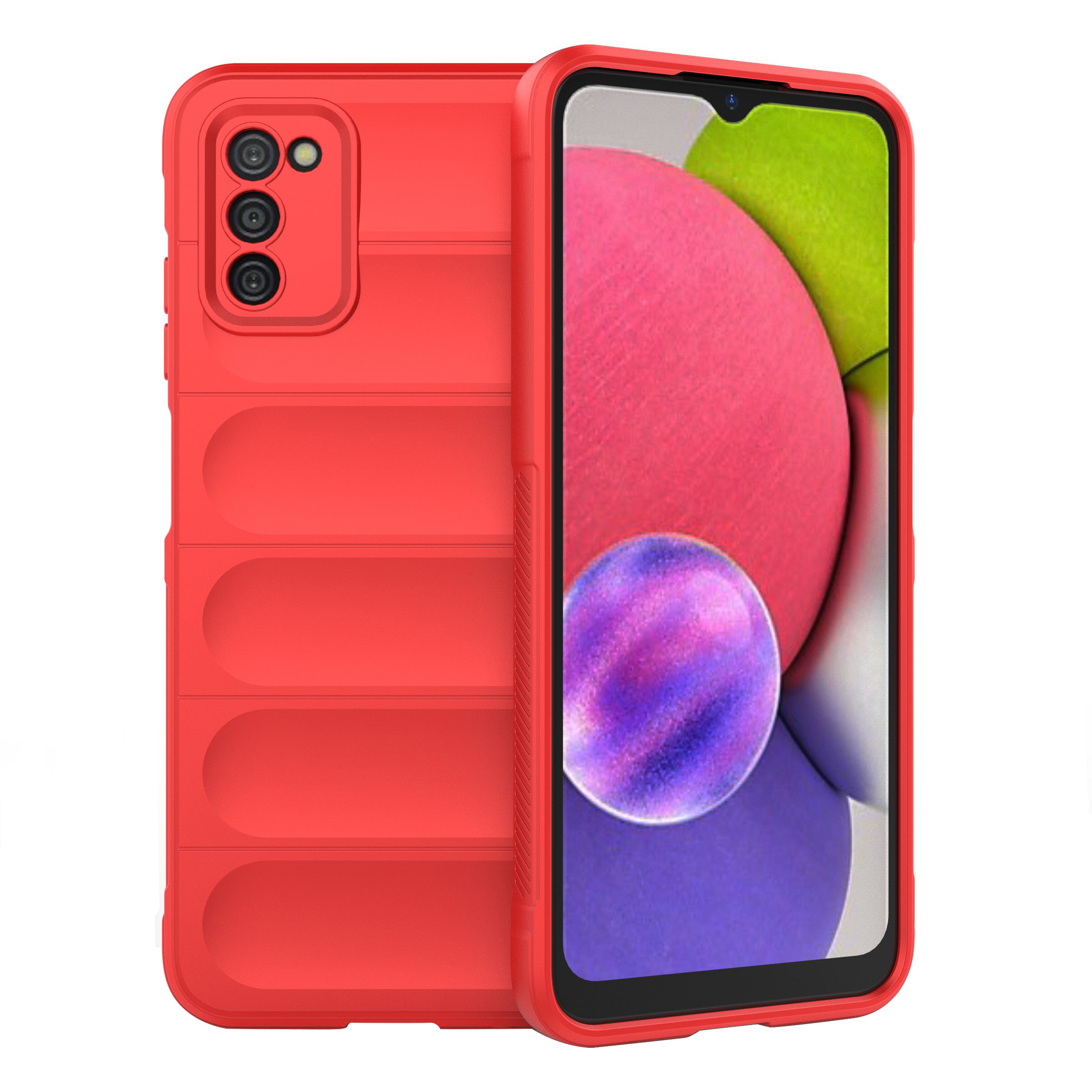 Pro Samsung Galaxy A03s (164,2 x 75,9 x 9,1 mm) flexibilní TPU pouzdro na telefon Robustní zadní kryt odolný proti poškrábání