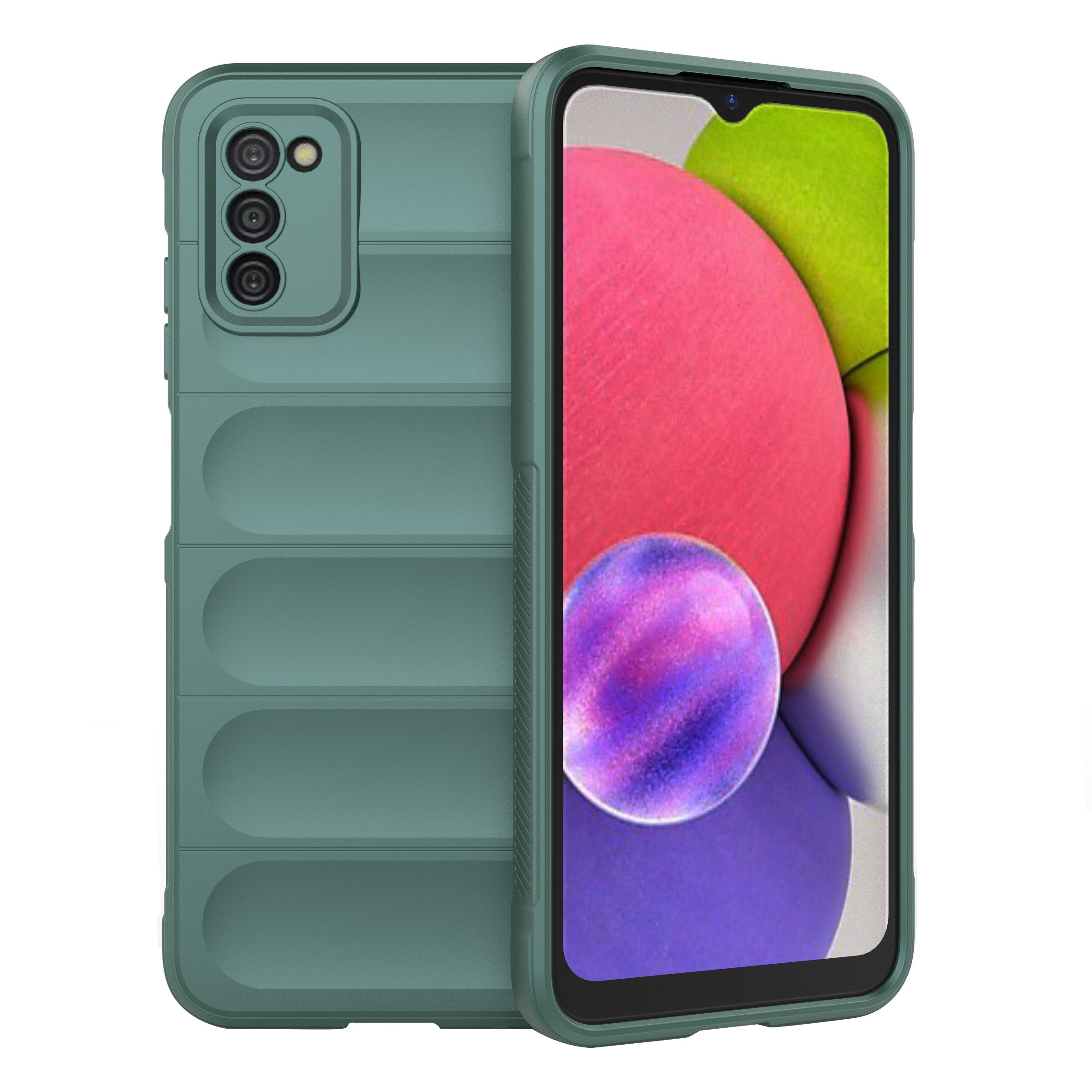 Pro Samsung Galaxy A03s (164,2 x 75,9 x 9,1 mm) flexibilní TPU pouzdro na telefon Robustní zadní kryt odolný proti poškrábání