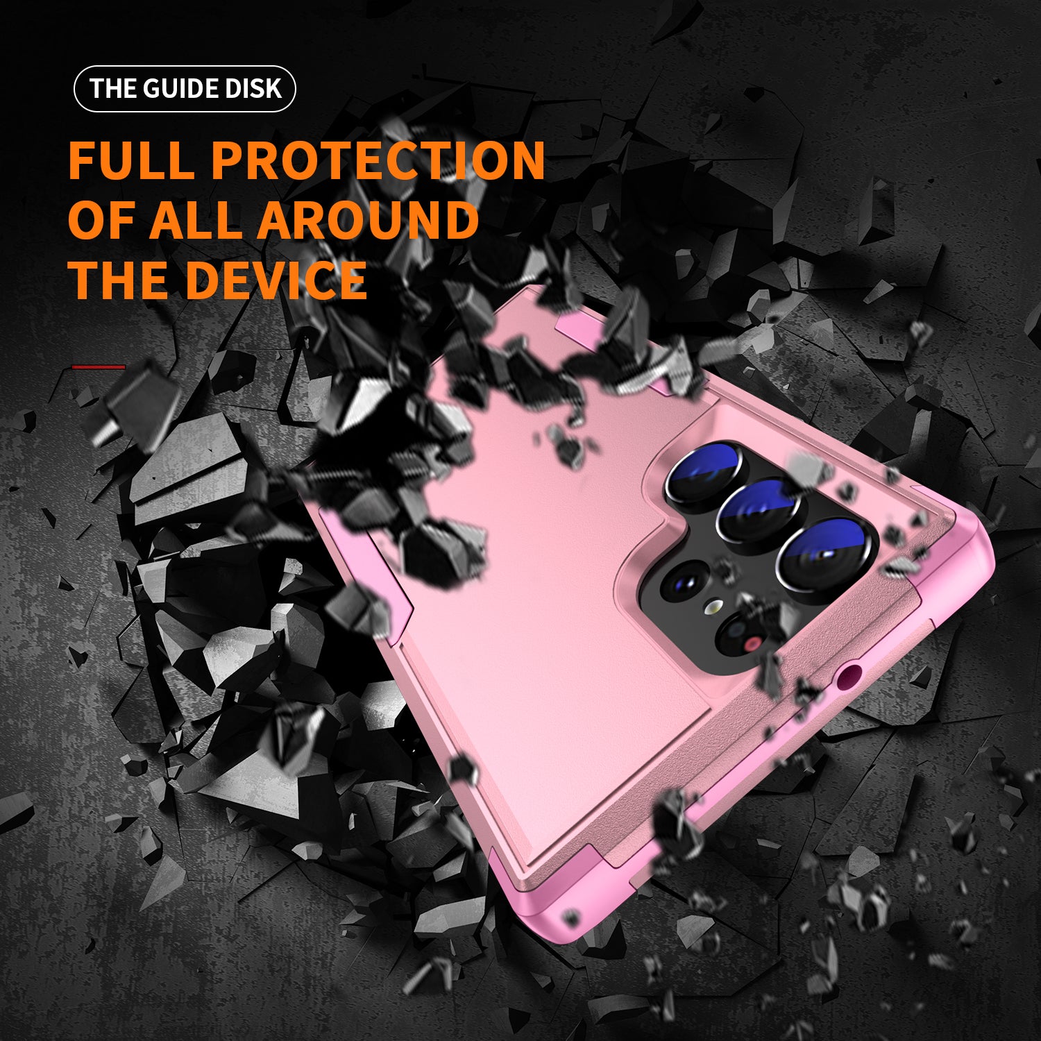 For Samsung Galaxy S23 Ultra Commuter Series 3-in-1 Phone Case Shockproof TPU Hard PC Drop-Proof Shell