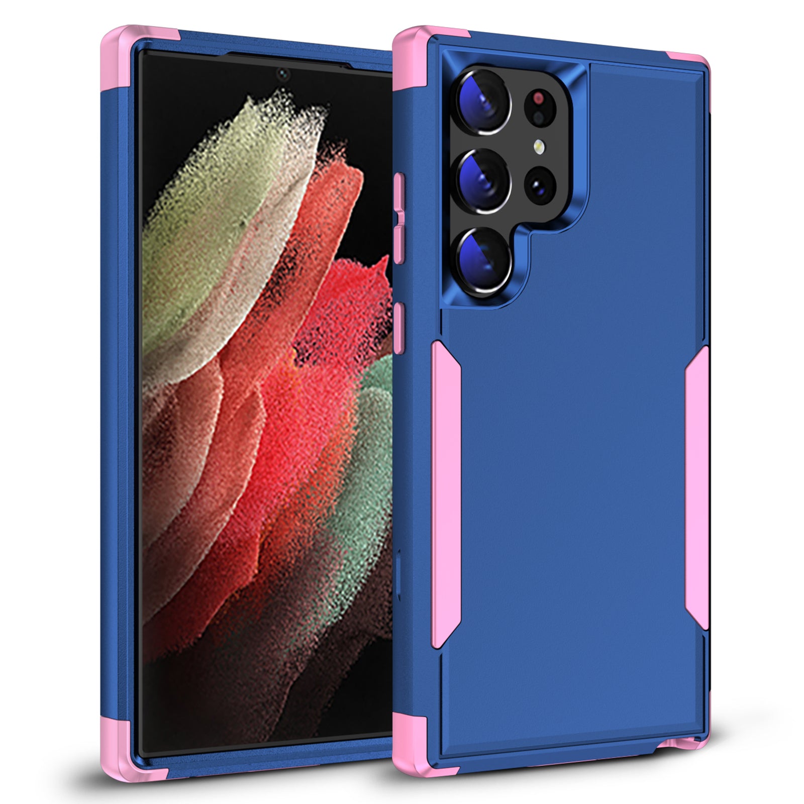 For Samsung Galaxy S23 Ultra Commuter Series 3-in-1 Phone Case Shockproof TPU Hard PC Drop-Proof Shell