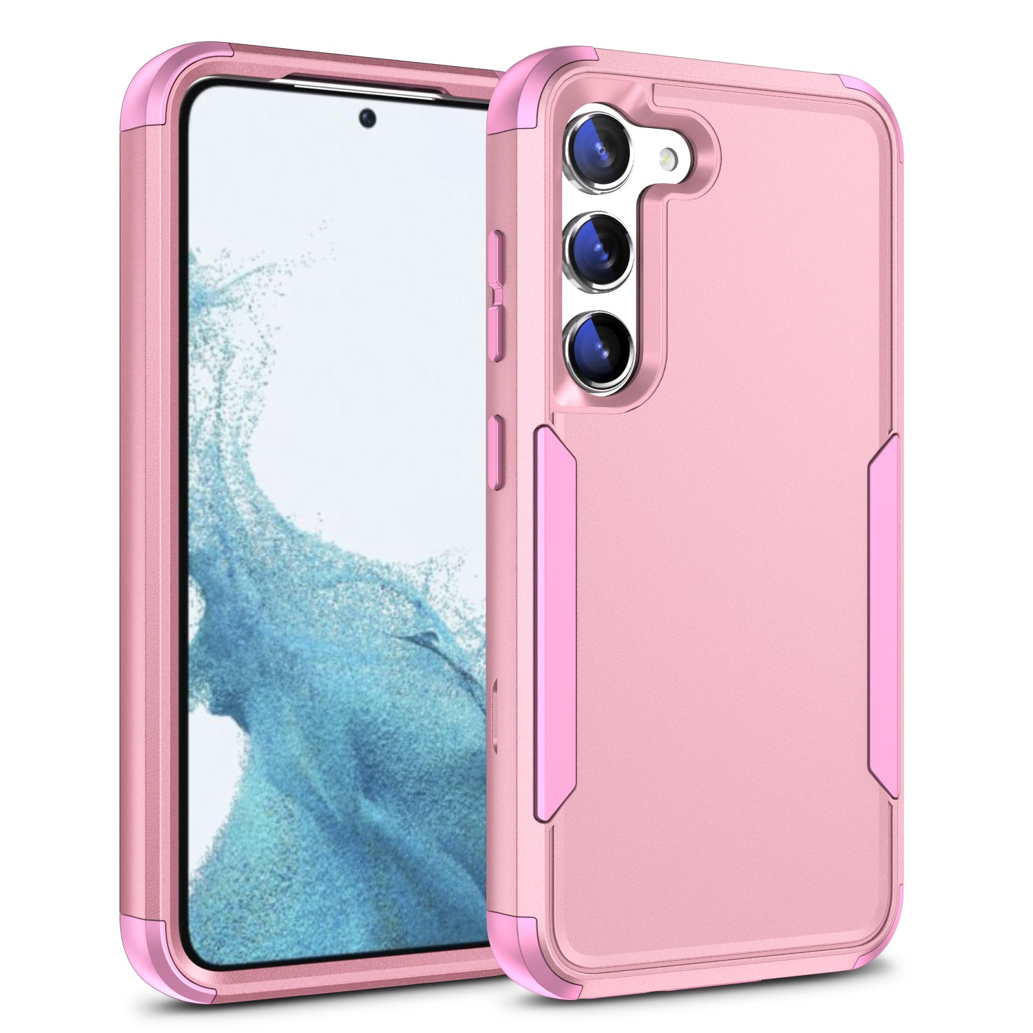 For Samsung Galaxy S23 Commuter Series 3-in-1 Phone Case TPU Hard PC Anti-scratch Mobile Phone Back Cover